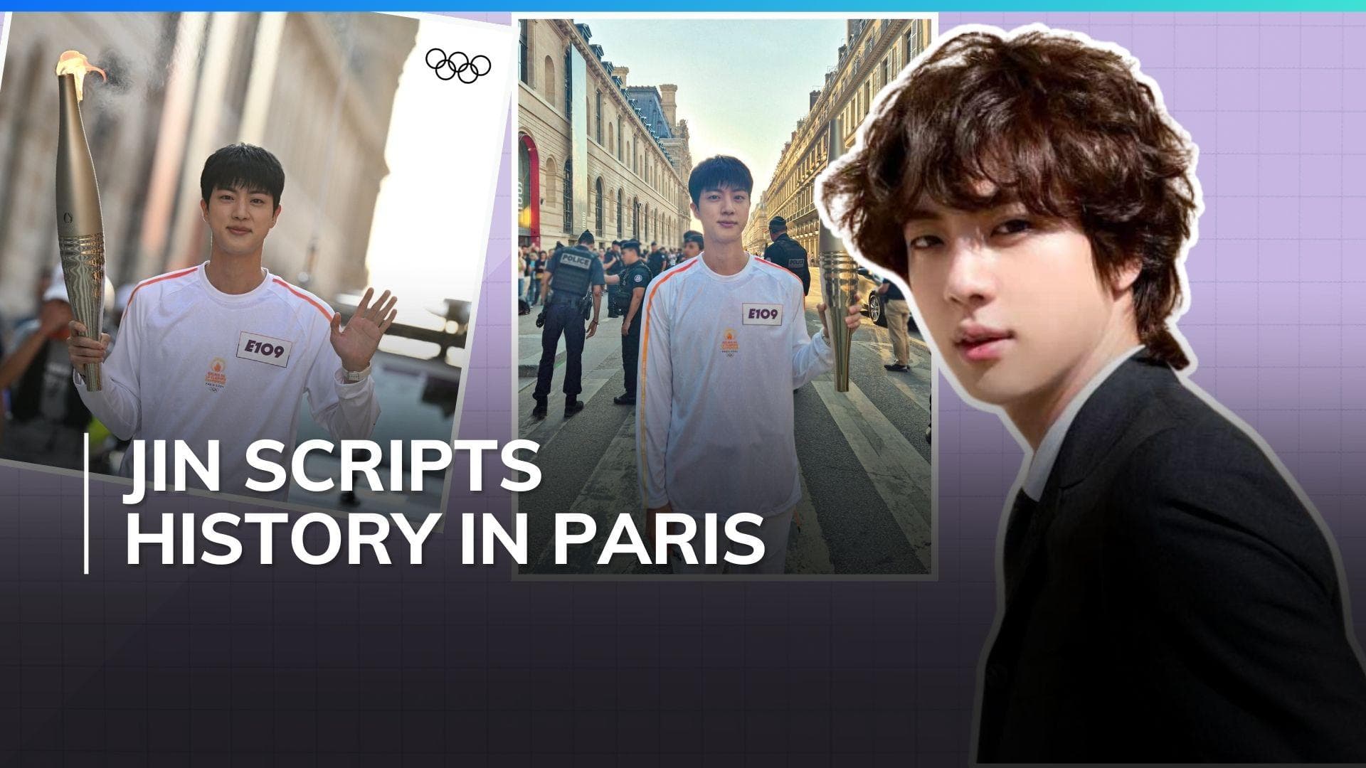 Watch: BTS Jin’s reaction on ‘Super Tuna’ being played ahead of Olympic torch relay 