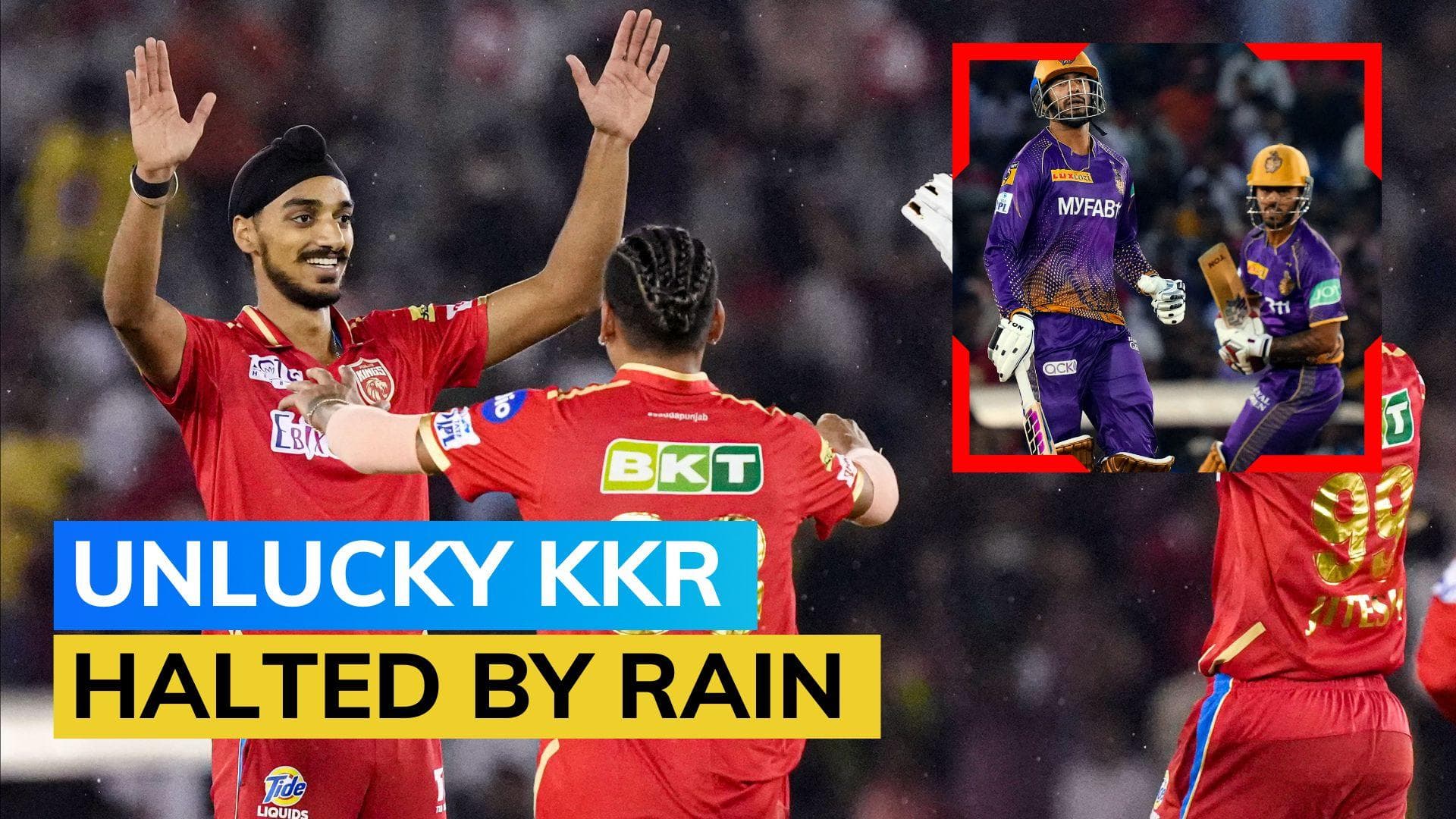 IPL 2023: Punjab Kings beat KKR by 7 runs on DLS method