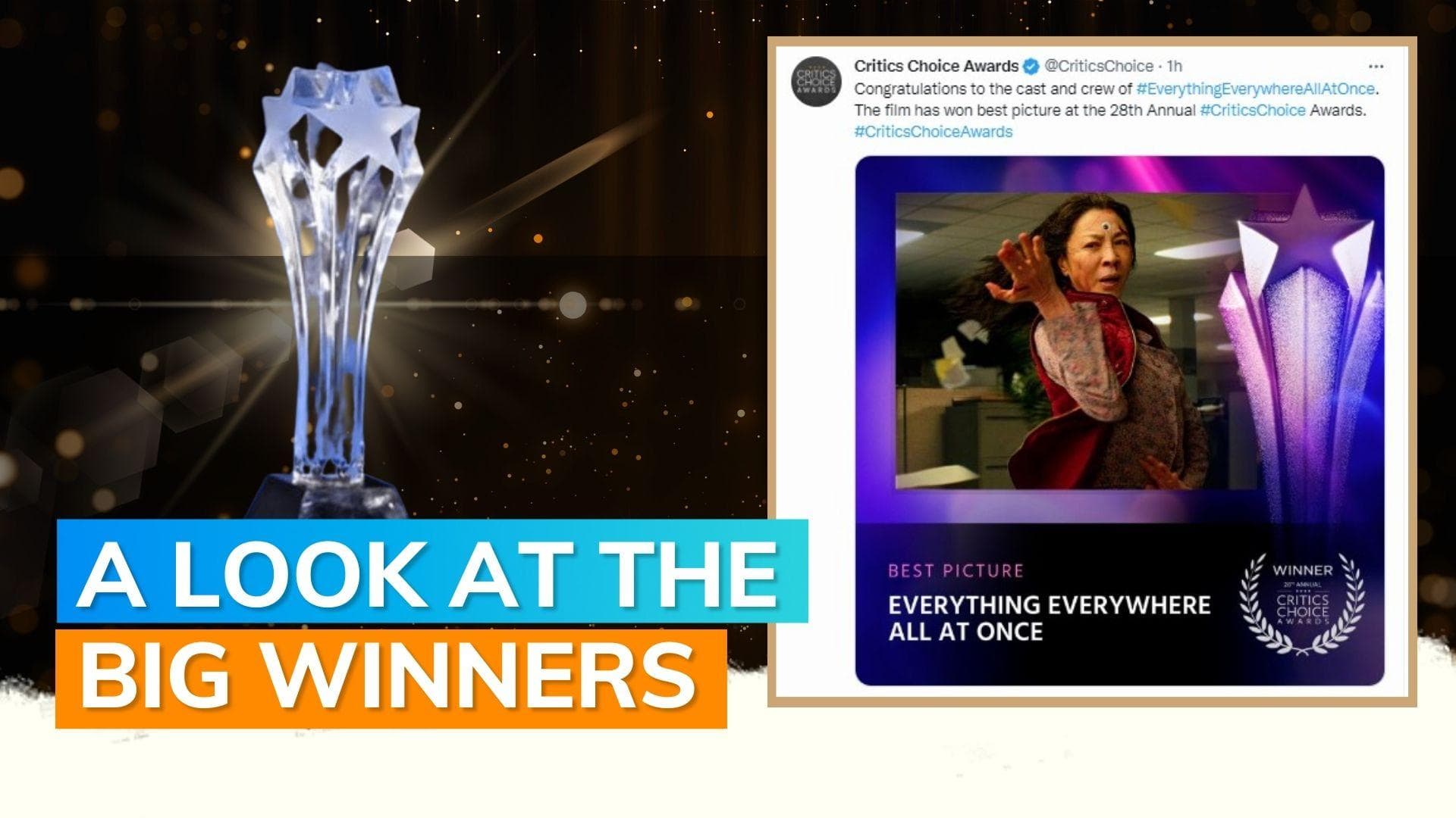 Critics Choice Awards: ‘Everything Everywhere All at Once’ wins Best Picture 