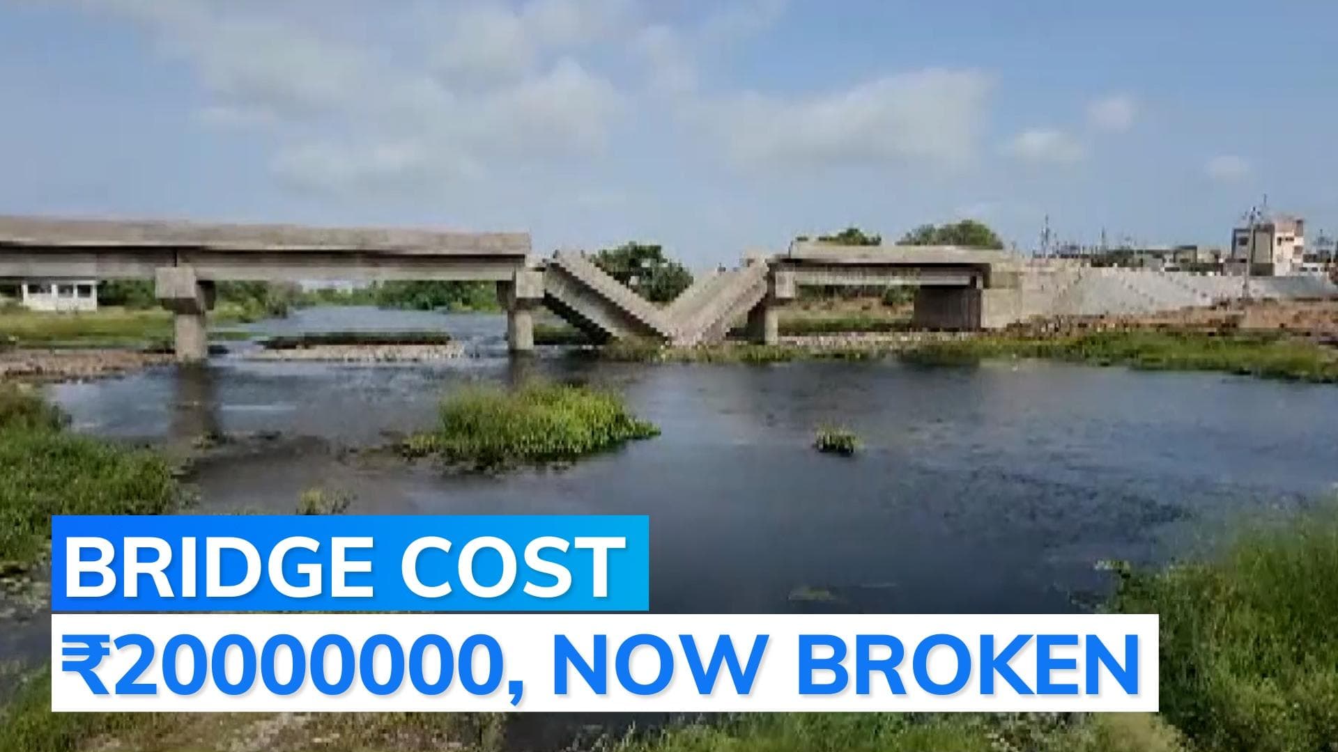 Gujarat: new bridge collapses over Mindhola river in Tapi