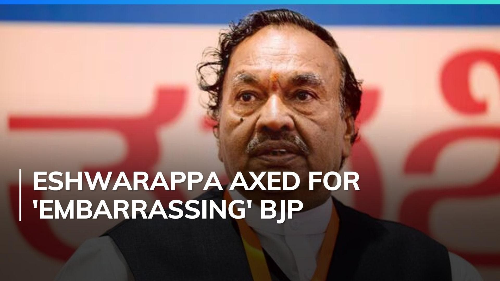 BJP expels veteran Karnataka leader Eshwarappa for 6 years