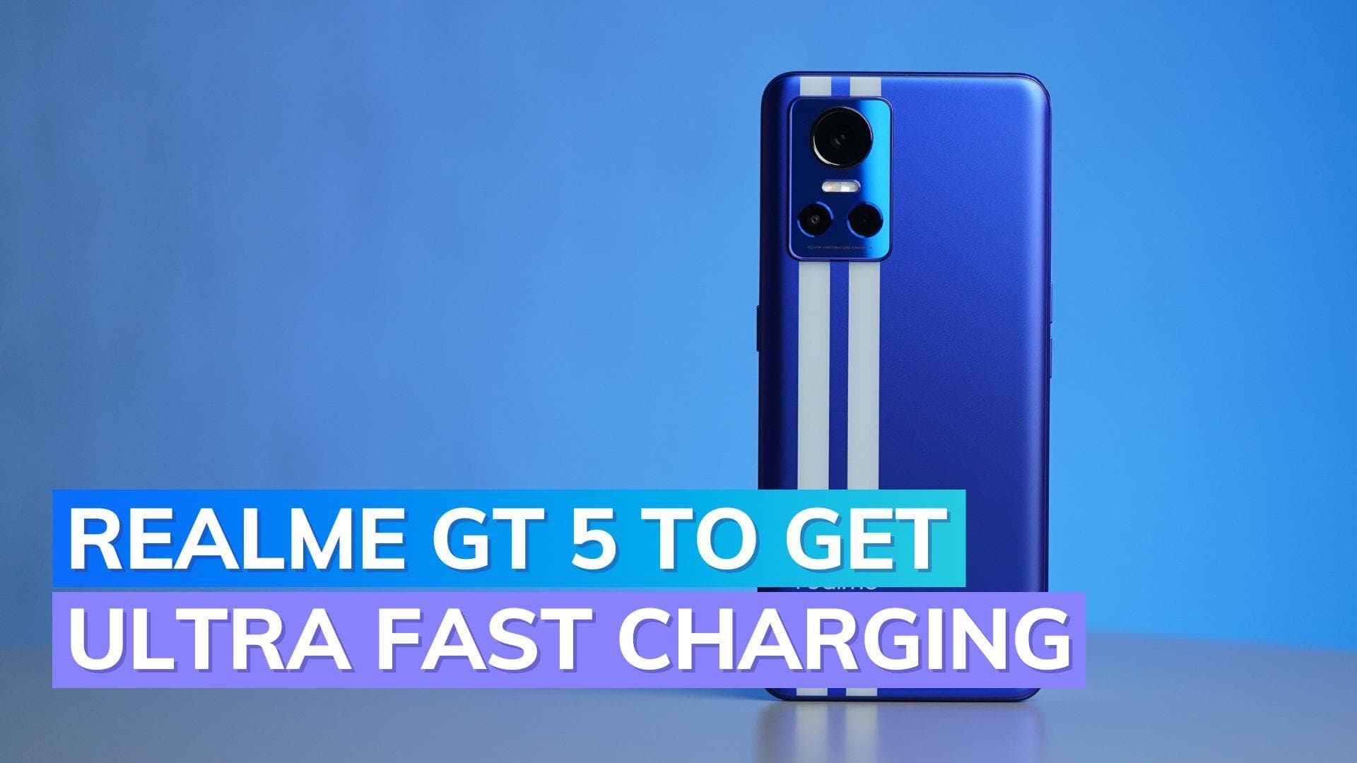 Realme GT 5 Launch: 240W fast charging delivers 2 hours talktime in just 30 seconds!
