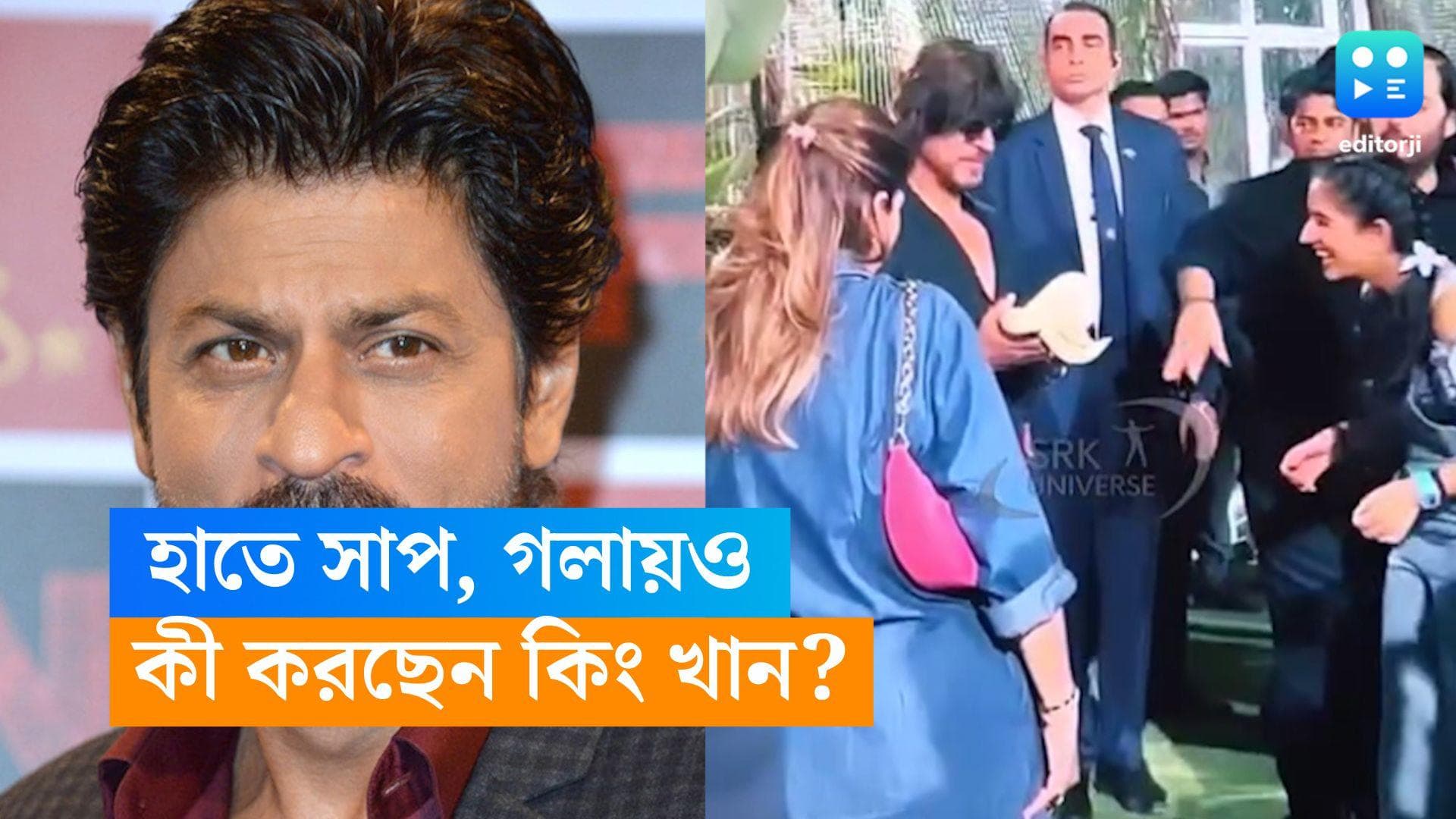 SRKs viral video with snake: একের পর এক চ্যালেঞ্জ! এবার কি সাপুড়ের ভূমিকায় শাহরুখ? ভাইরাল হলো ভিডিয়ো 