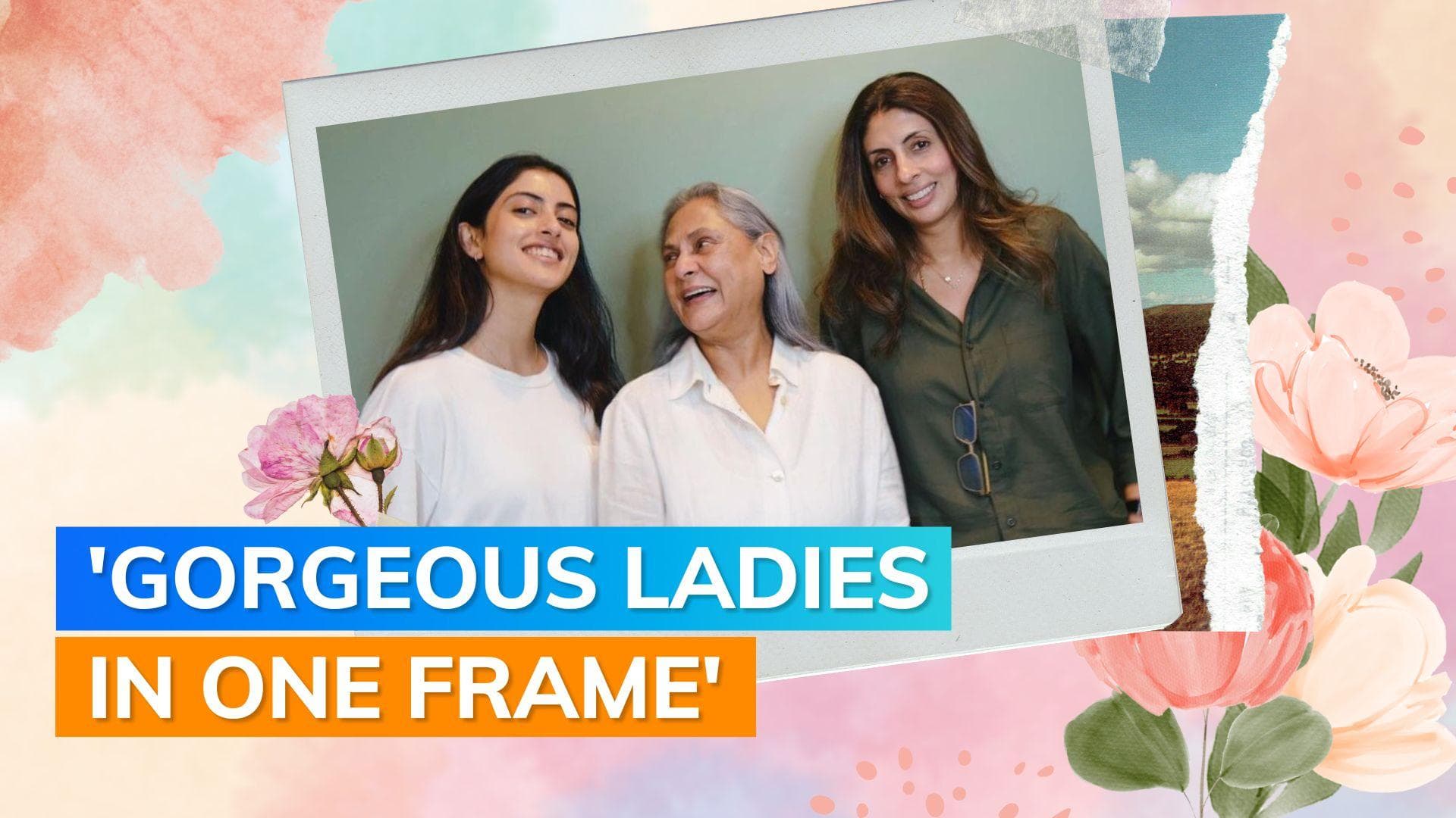 Navya Naveli Nanda posts an adorable picture of three generations with Shweta Nanda and Jaya Bachchan 