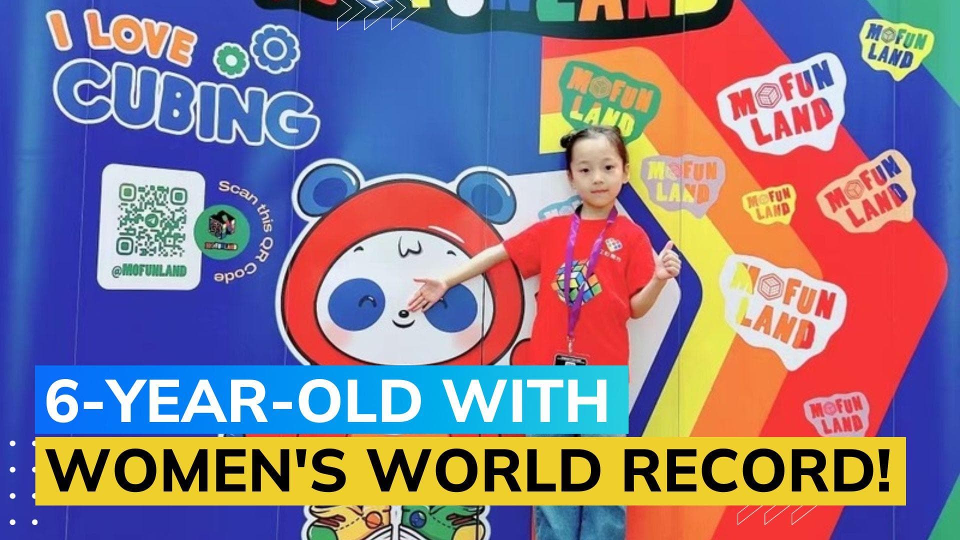 Watch: 6-year-old girl from China breaks Rubik's Cube world record!