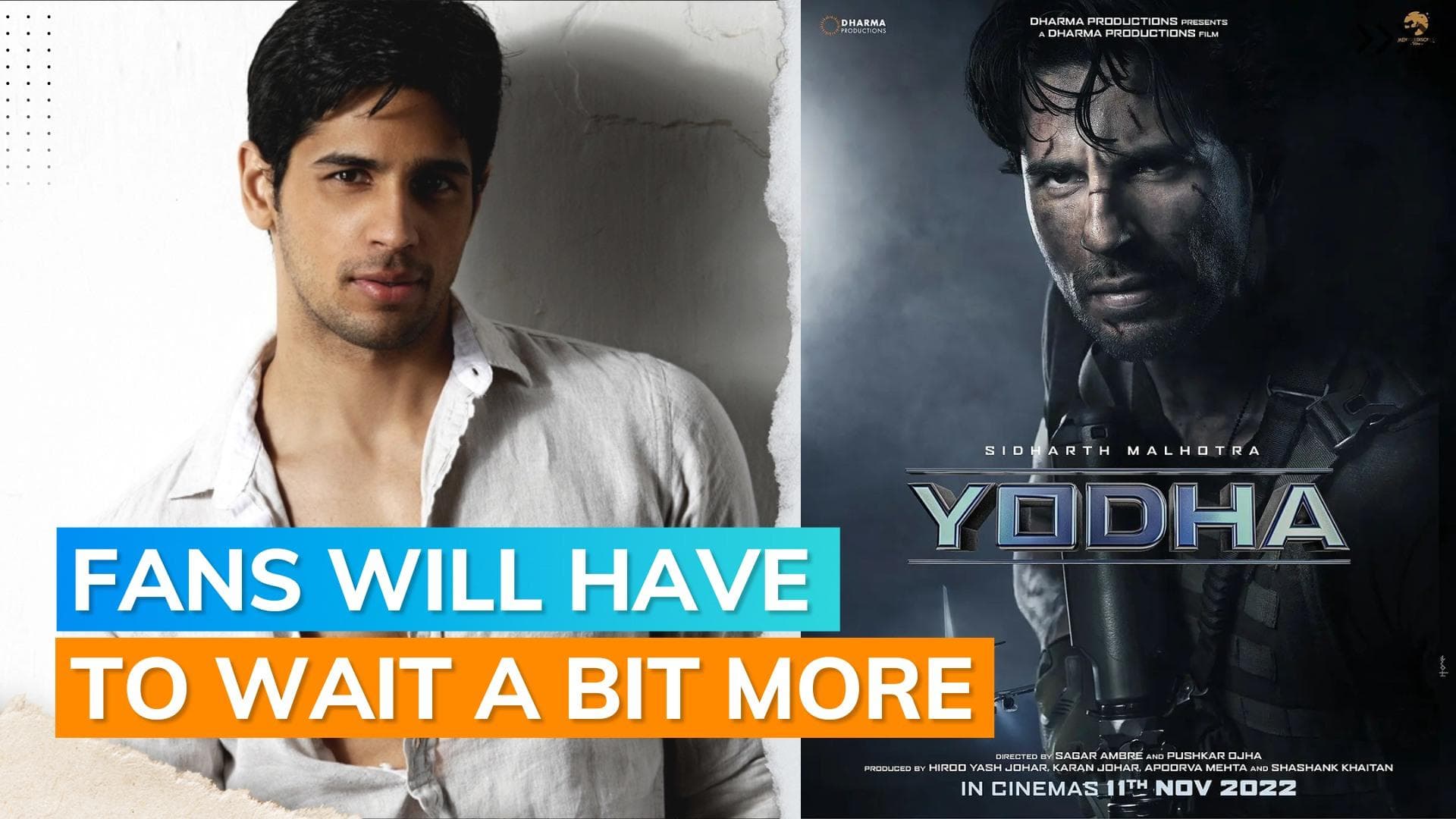 Sidharth Malhotra and Disha Patani’s action thriller ‘Yodha’ postponed again; will release on this date