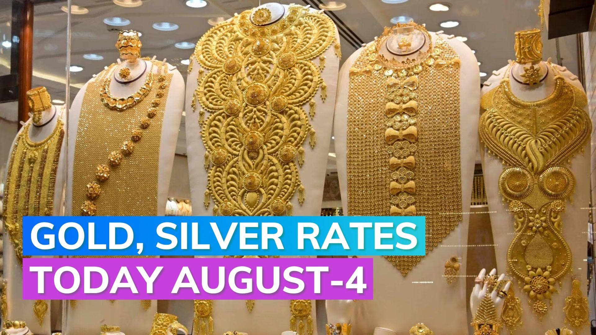 Gold, Silver Rates Today 4 August 2023: Check Prices in Mumbai, Delhi, Chennai, Kolkata