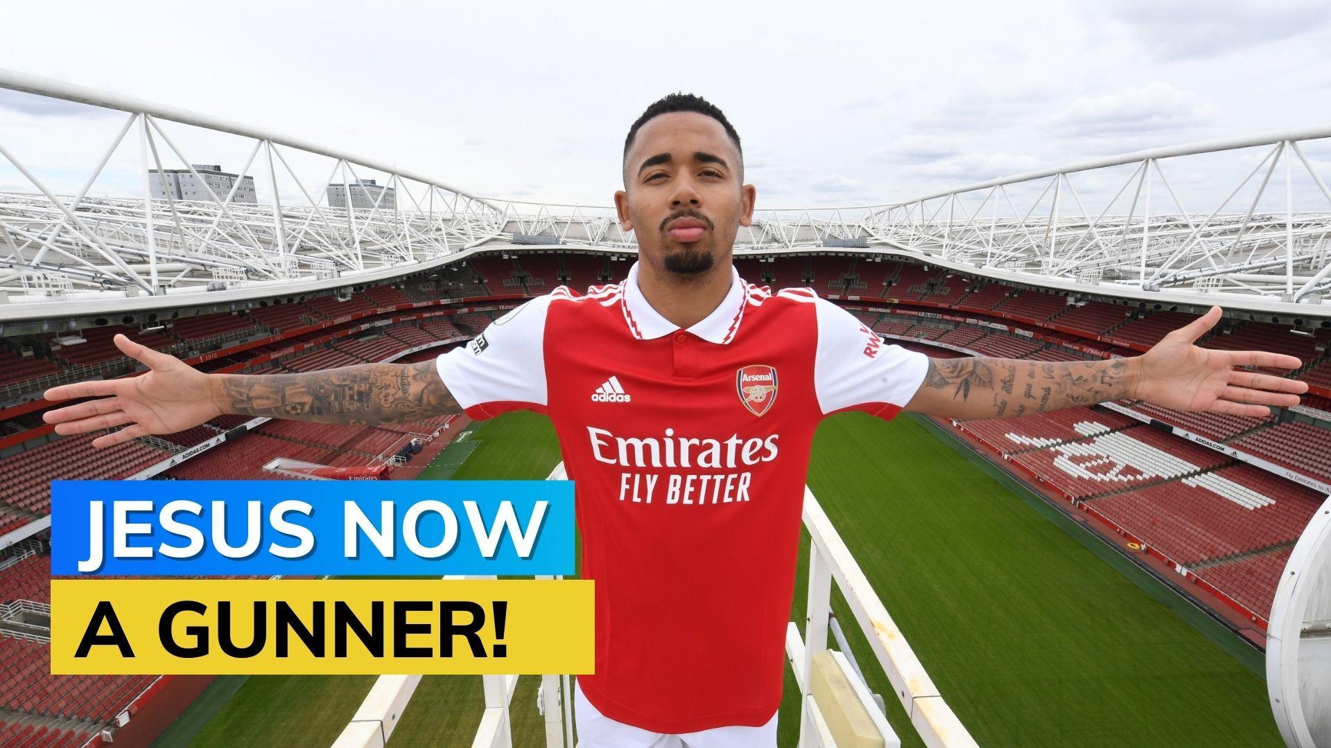  Arsenal complete Gabriel Jesus signing from Manchester City