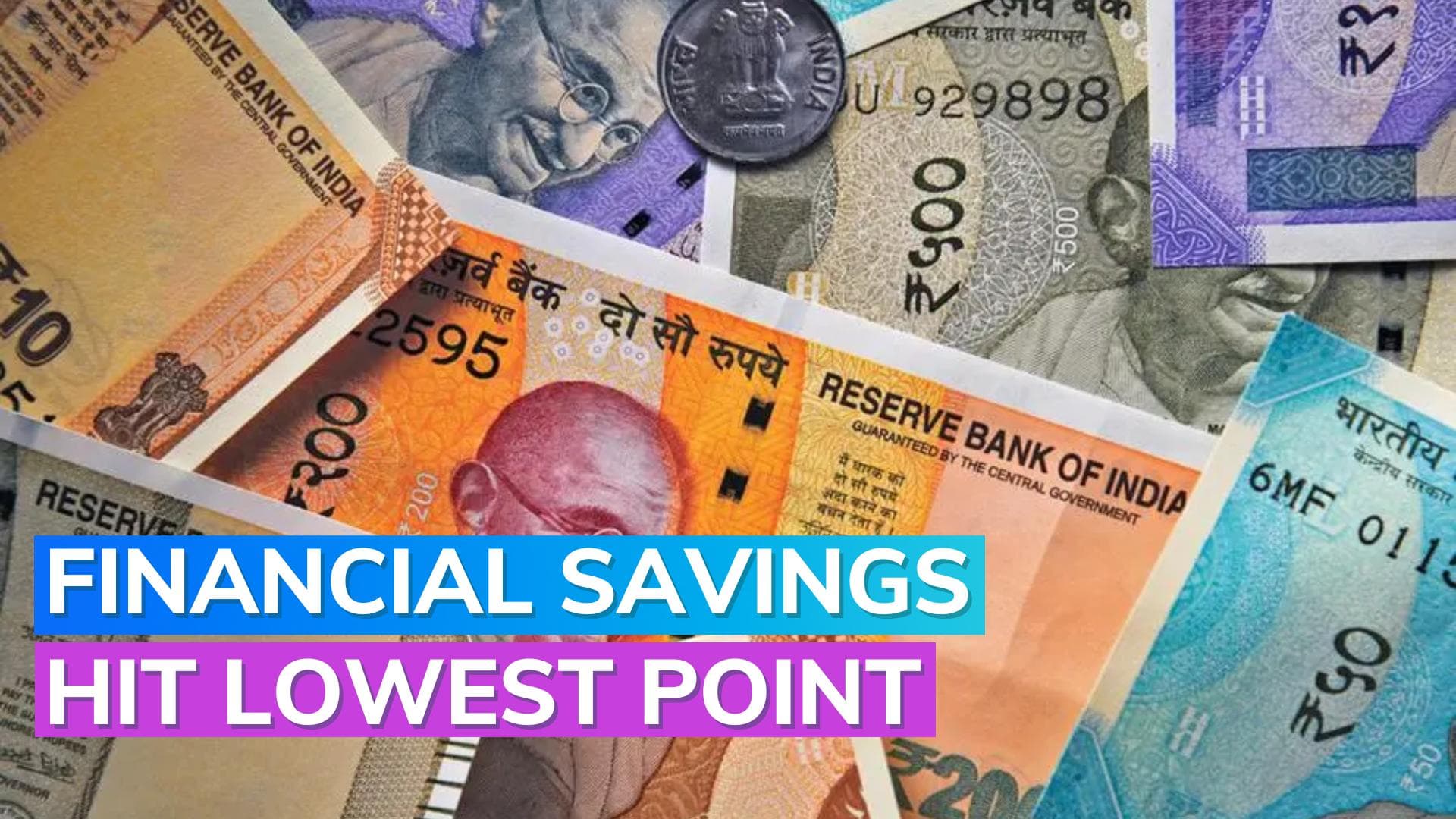 Indian household savings hit 34-year low in FY23