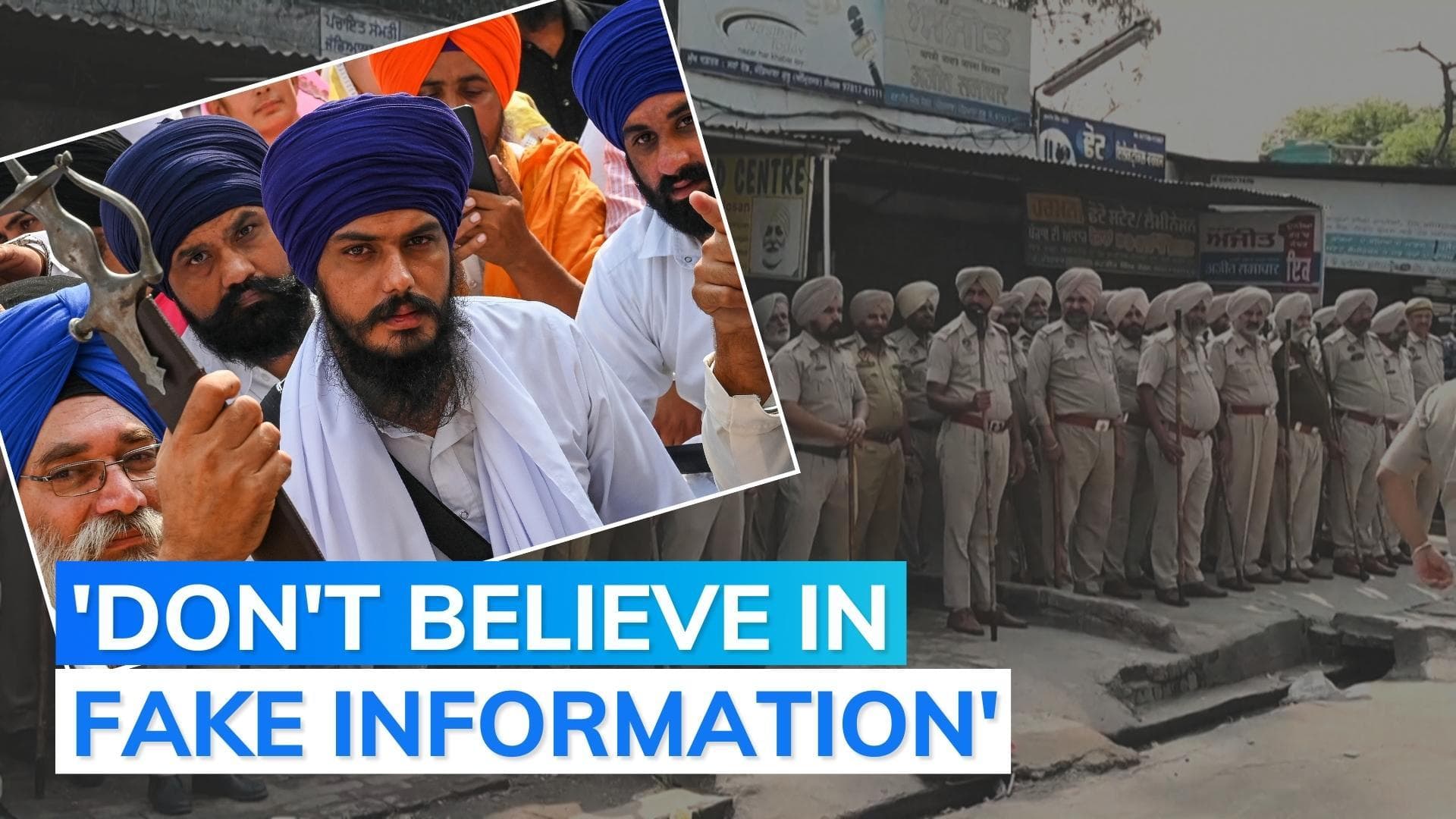 Rumours about Amritpal being tortured originating from UK, US: Punjab Police