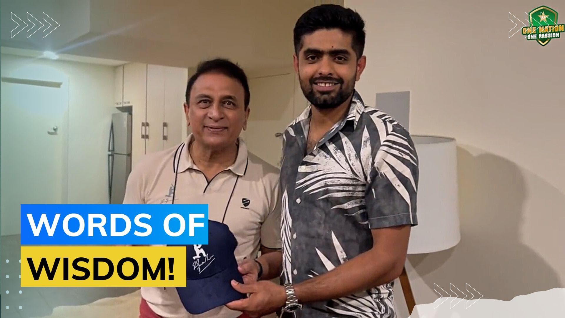 Watch! Sunil Gavaskar's special gift to Babar Azam ahead of India vs Pakistan game at T20 World Cup 2022