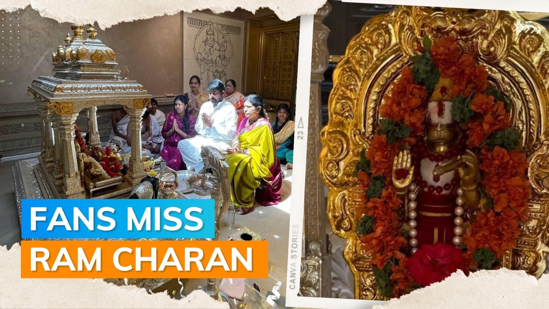 Superstar Chiranjeevi performs Ugadi Puja with family, mom-to-be Upasana Konidela also joins