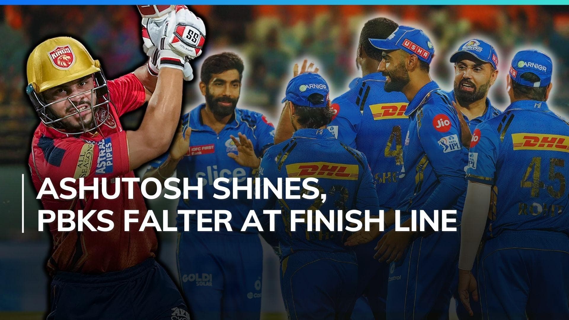 IPL 2024: Ashutosh Sharma's incredible knock in vain as MI survive massive scare to beat PBKS