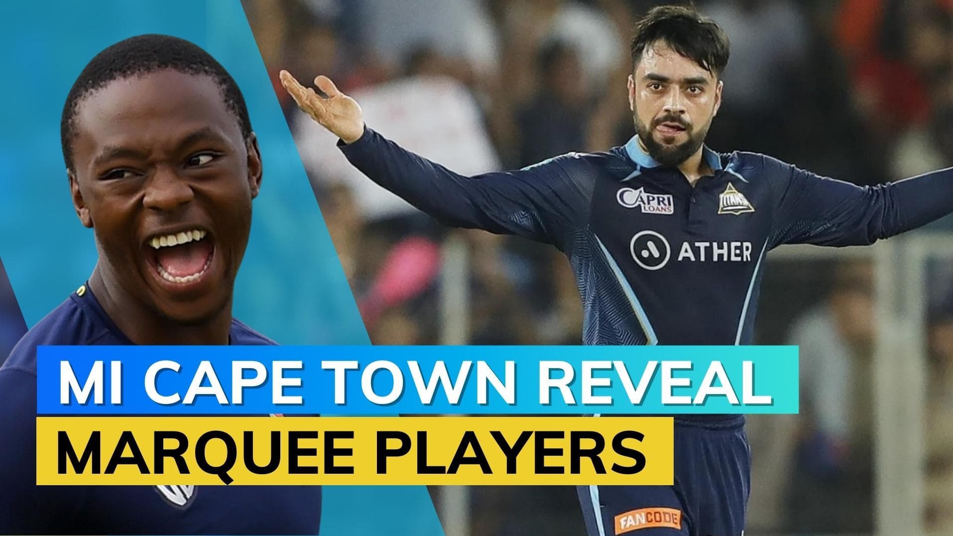 Kagiso Rabada, Rashid Khan to represent MI Cape Town in CSA T20 League