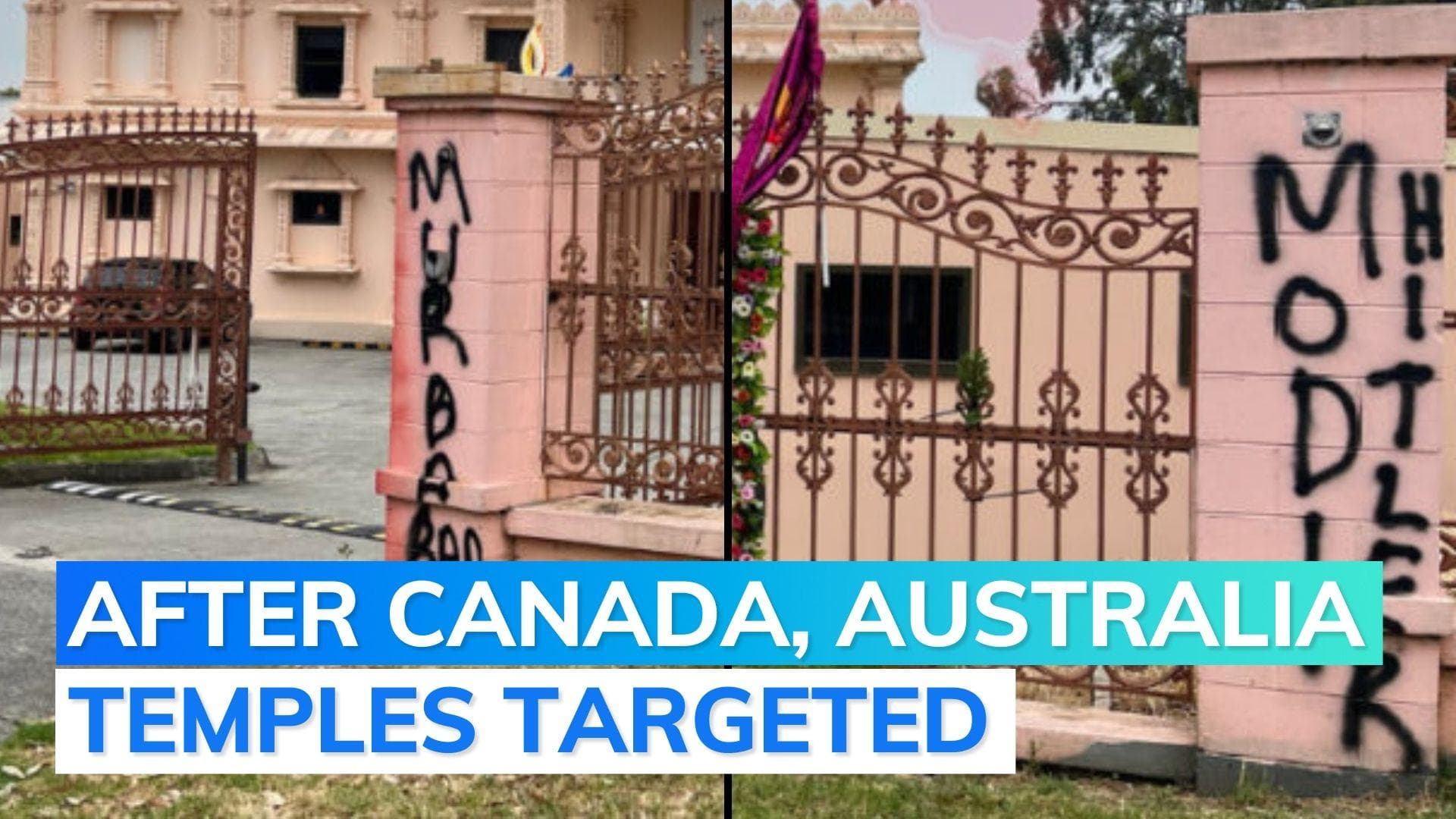 Australia: Hindu temple vandalised in Melbourne with anti-India, pro-Khalistan slogans, says report