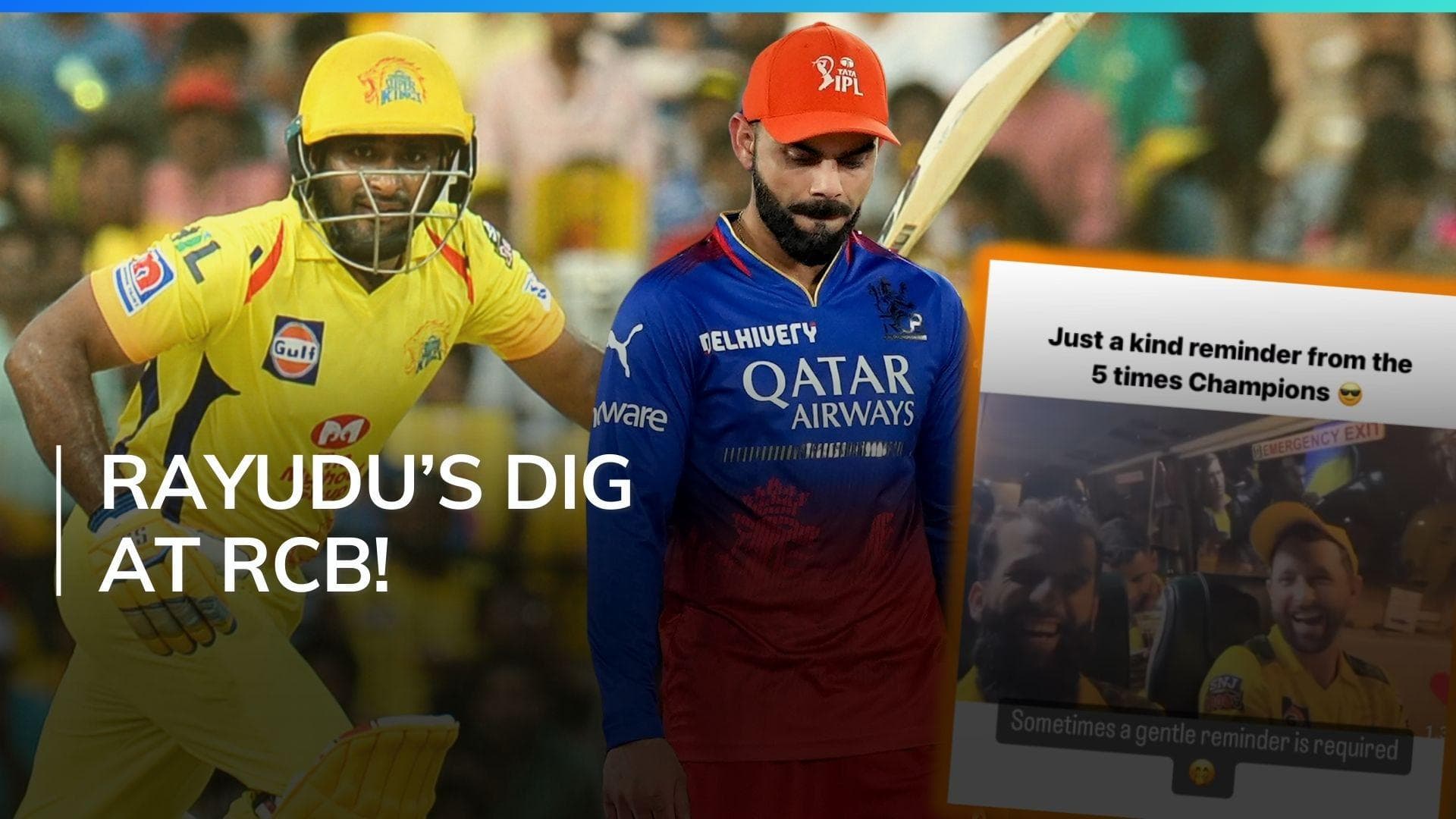 Former CSK batter Ambati Rayudu mocks RCB's exit from IPL with viral Instagram post