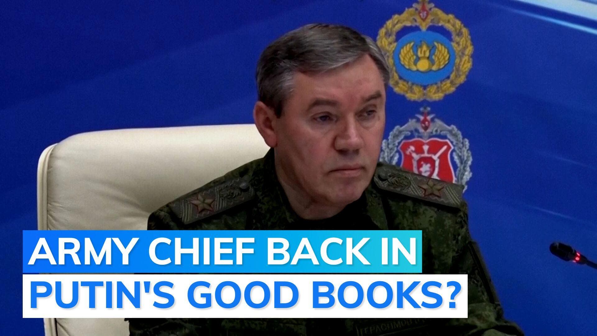 Russia's top general seen for first time since Wagner chief's failed mutiny