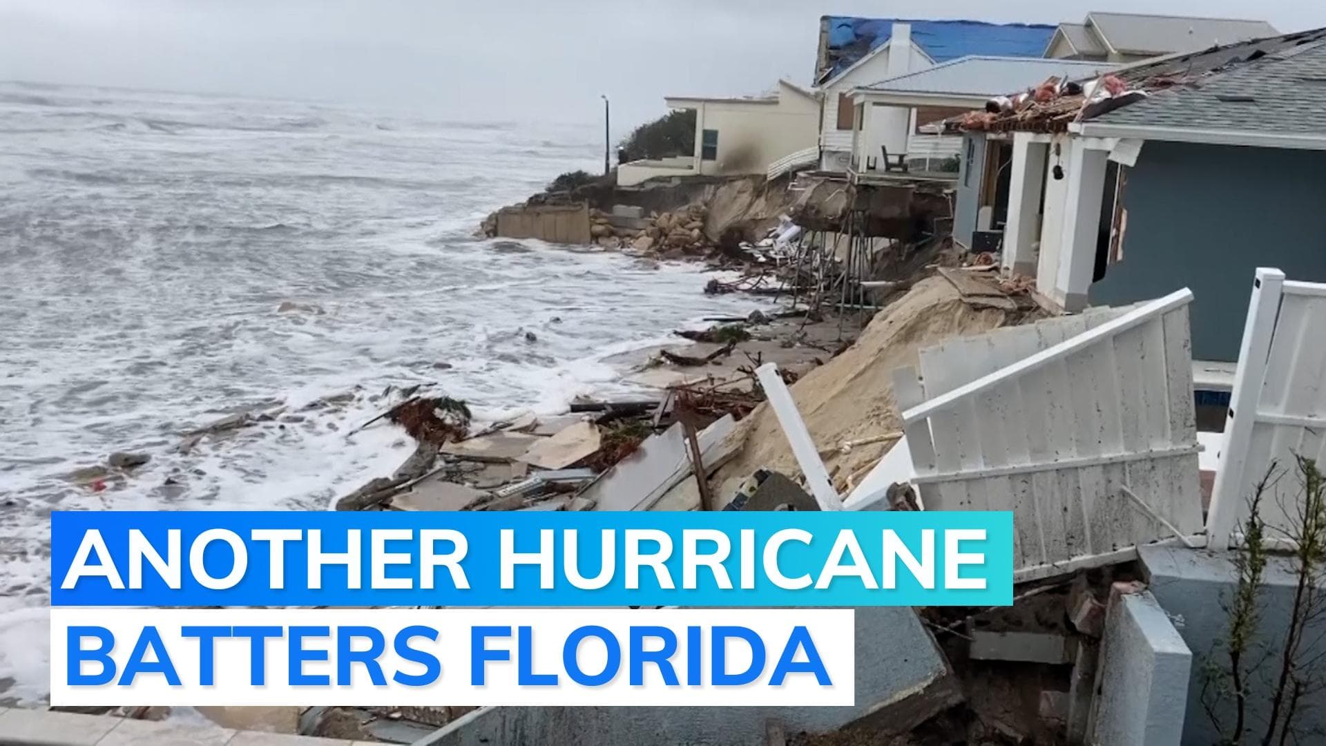 Tropical Storm Nicole topples Florida beachfront homes into ocean 