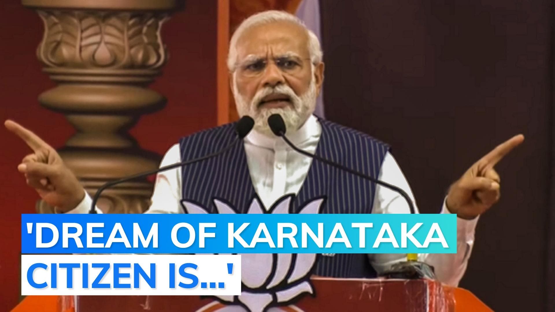 PM Modi's final pitch for Karnataka: dream of every citizen of Karnataka is my dream