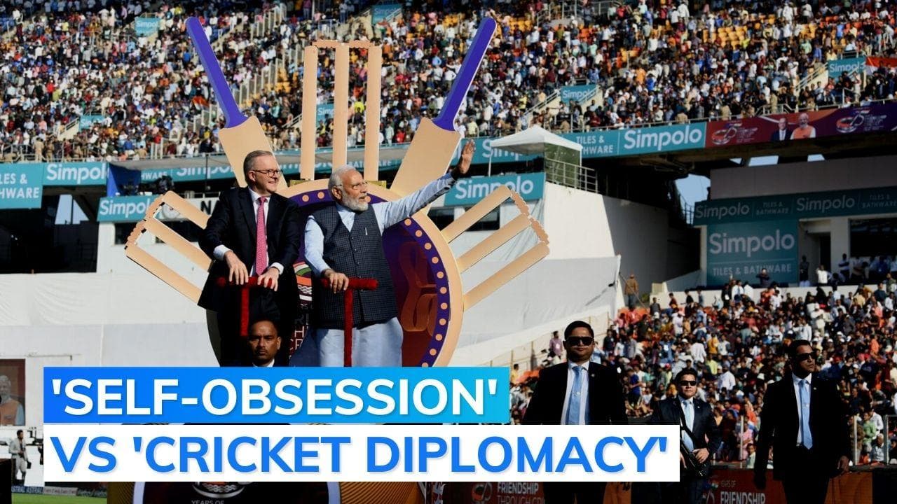 PM at Modi stadium for India vs Australia 4th Test. Cue political slugfest