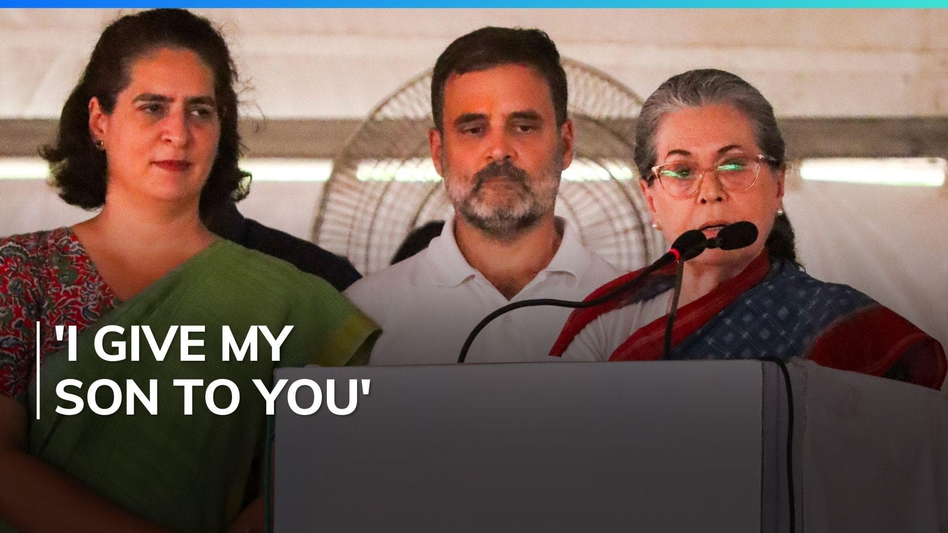 Sonia Gandhi appeals for son in Raebareli, says 'Rahul won't disappoint'