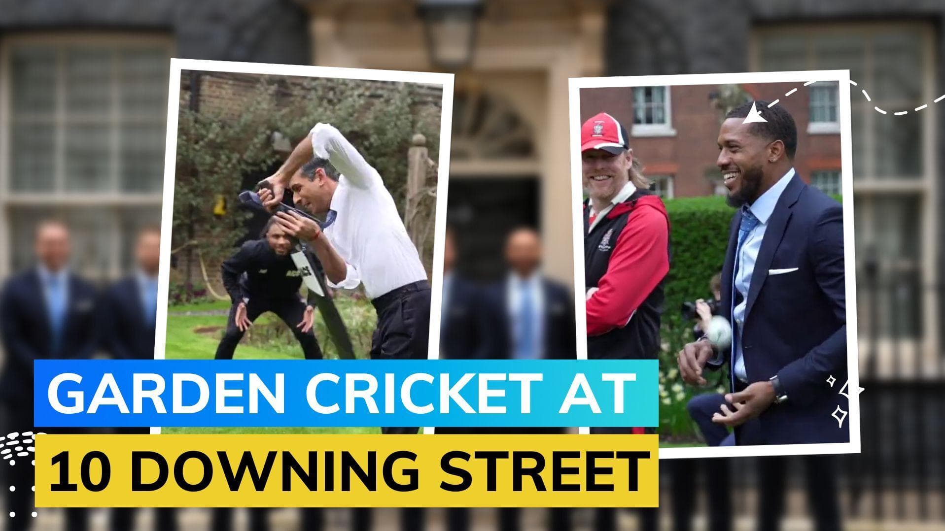 WATCH: UK PM Rishi Sunak plays cricket with England's World Cup winners 