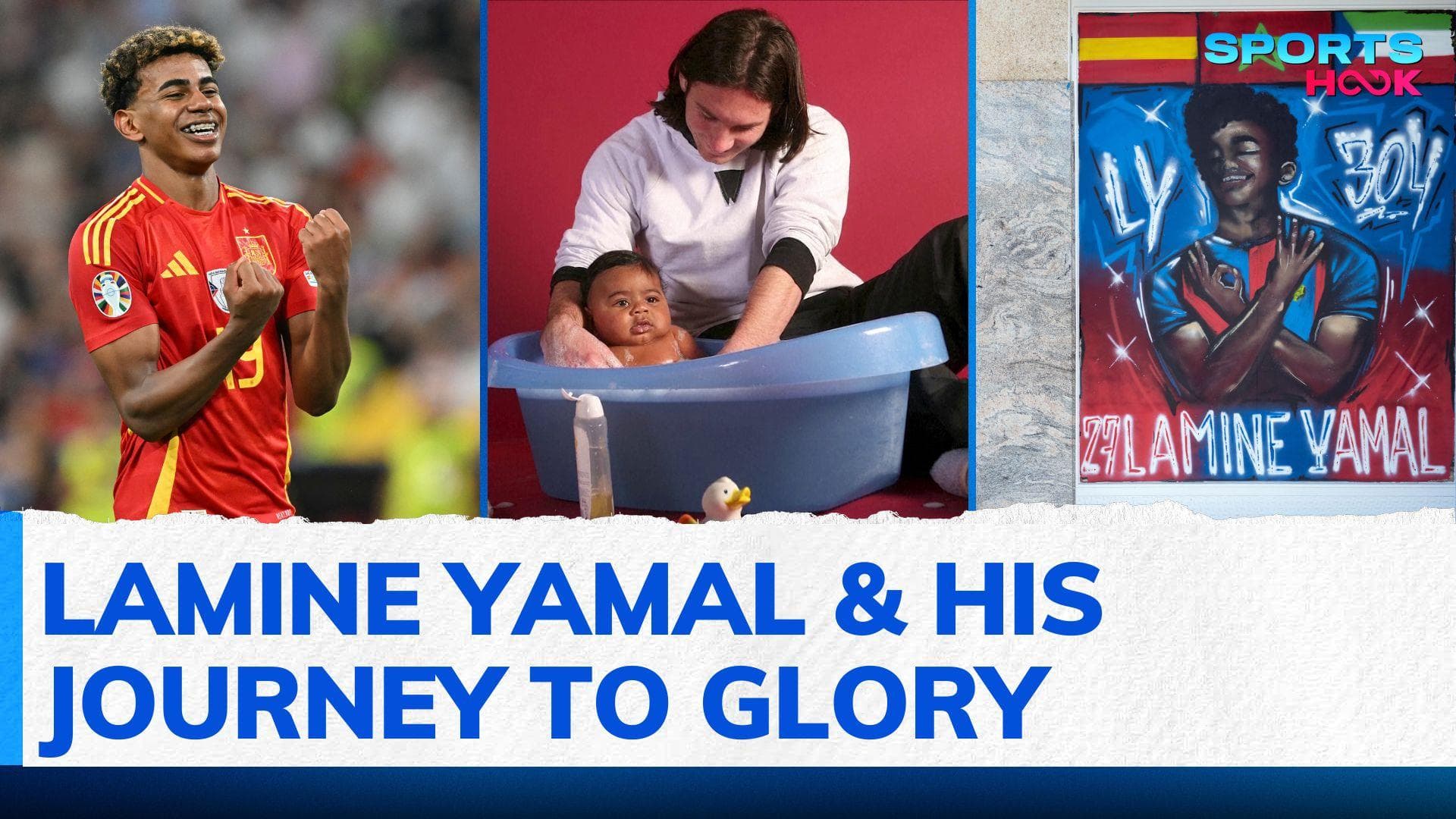 Meet Lamine Yamal: From Meeting Messi as a baby to Spain's record-breaking prodigy at Euros