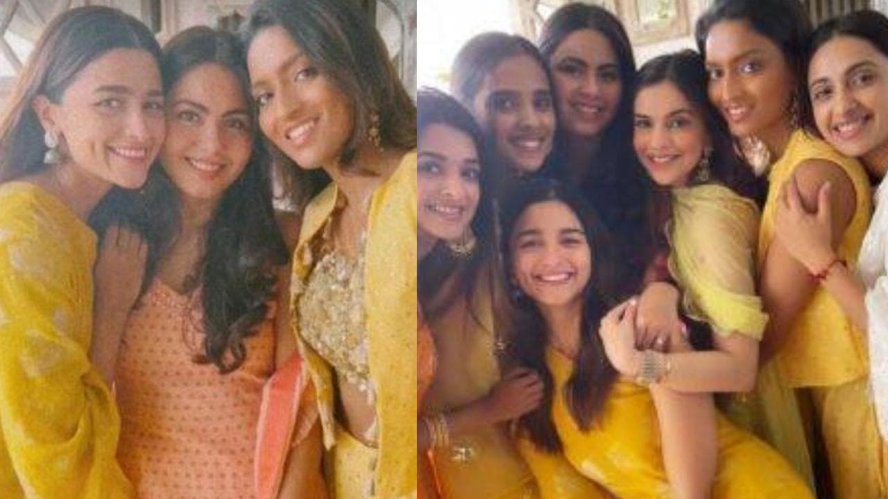 Bridesmaid Alia Bhatt was sight to behold at a close friend's wedding
