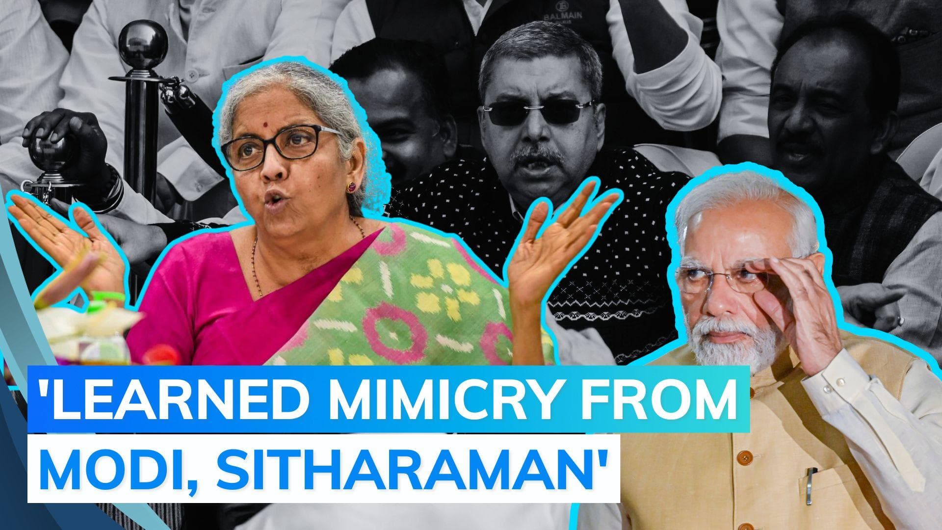 TMC MP Kalyan Banerjee mimics Vice President Jagdeep Dhankhar again