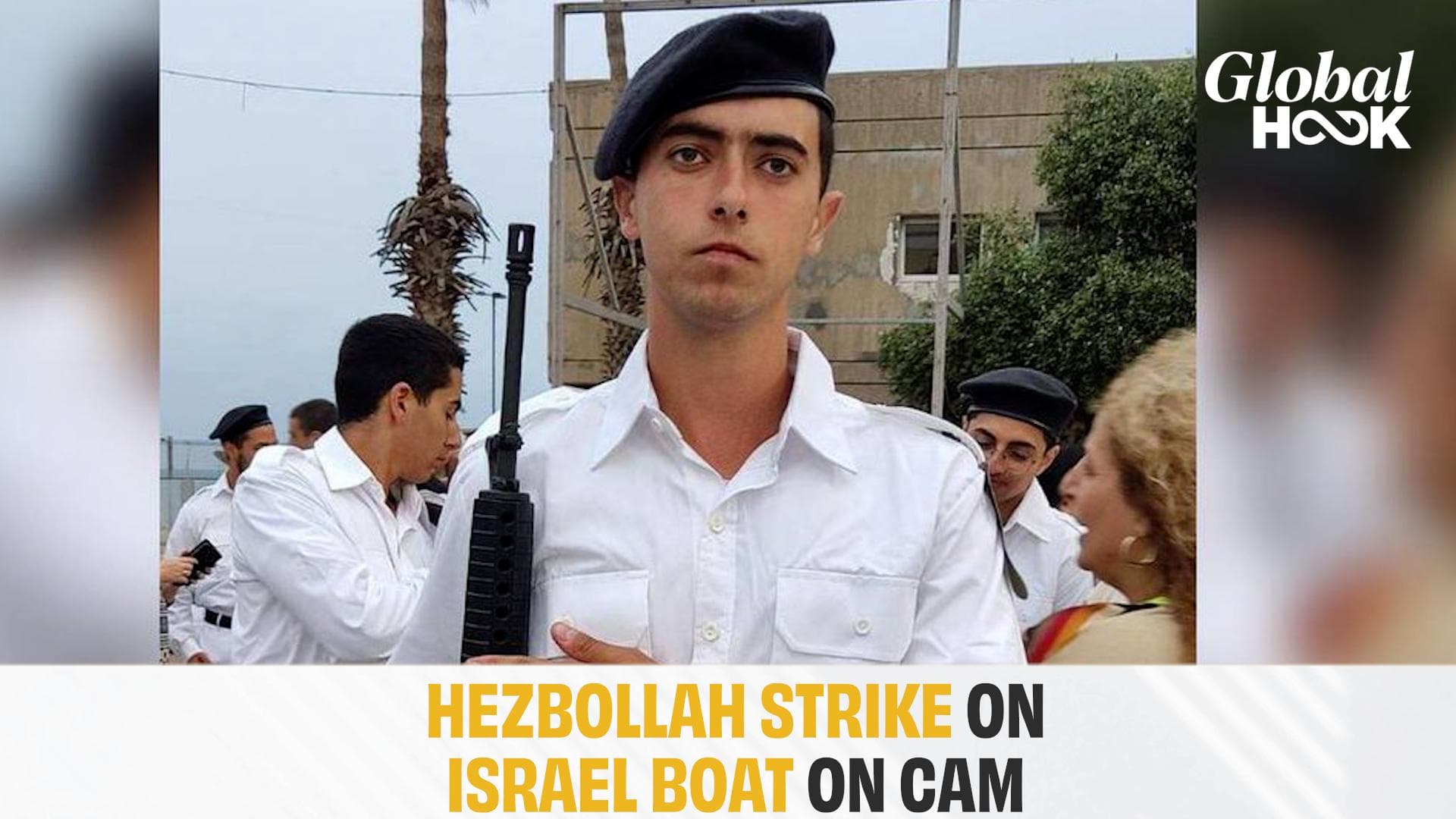 Moment Hezbollah Rocket Struck Israel Naval Boat Killing Israeli Officer