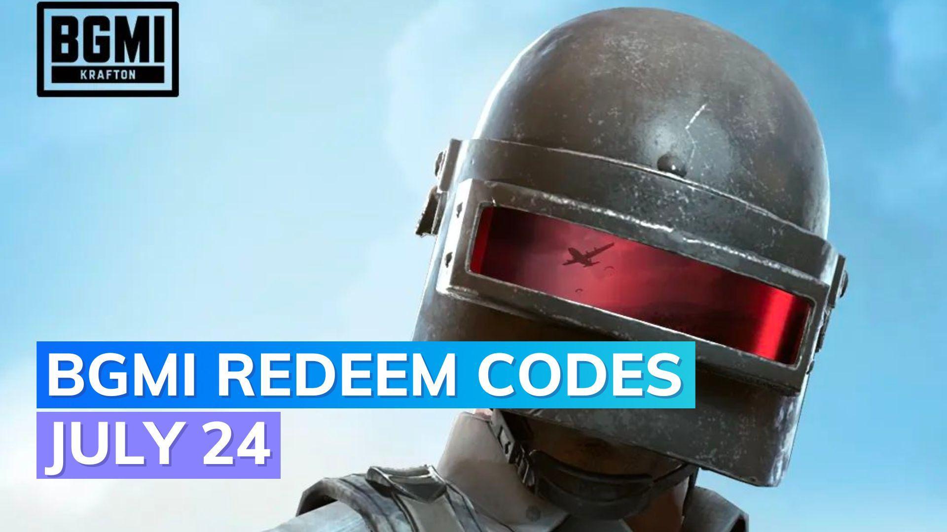 BGMI redeem codes Today 24 July 2023: Get freebies & weapons