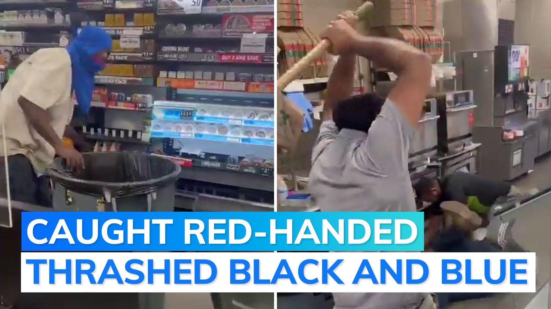 Watch: Sikh store owner in USA foils robbery bid, thrashes miscreant 