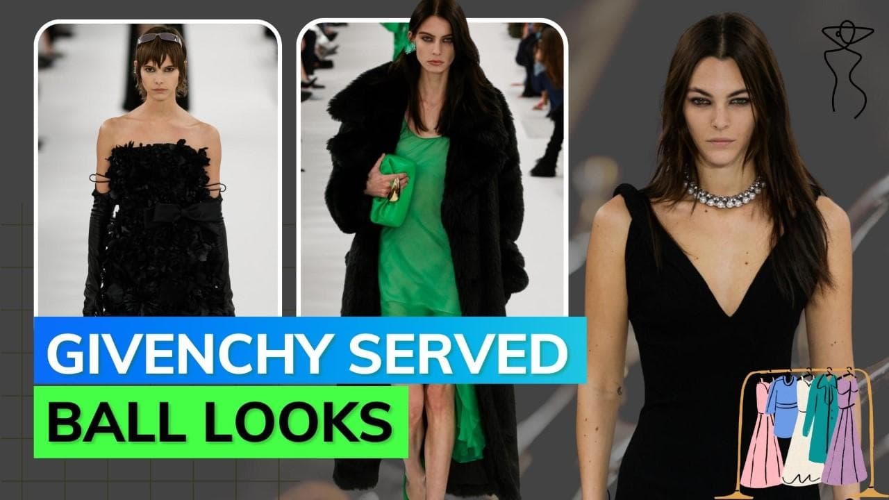 Paris Fashion Week: Givenchy bedazzles with gowns, opera gloves and palette of green