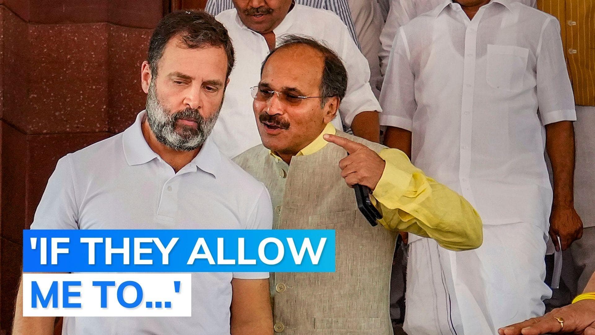 Rahul Gandhi reacts to BJP's apology demand over 'Indian democracy' speech