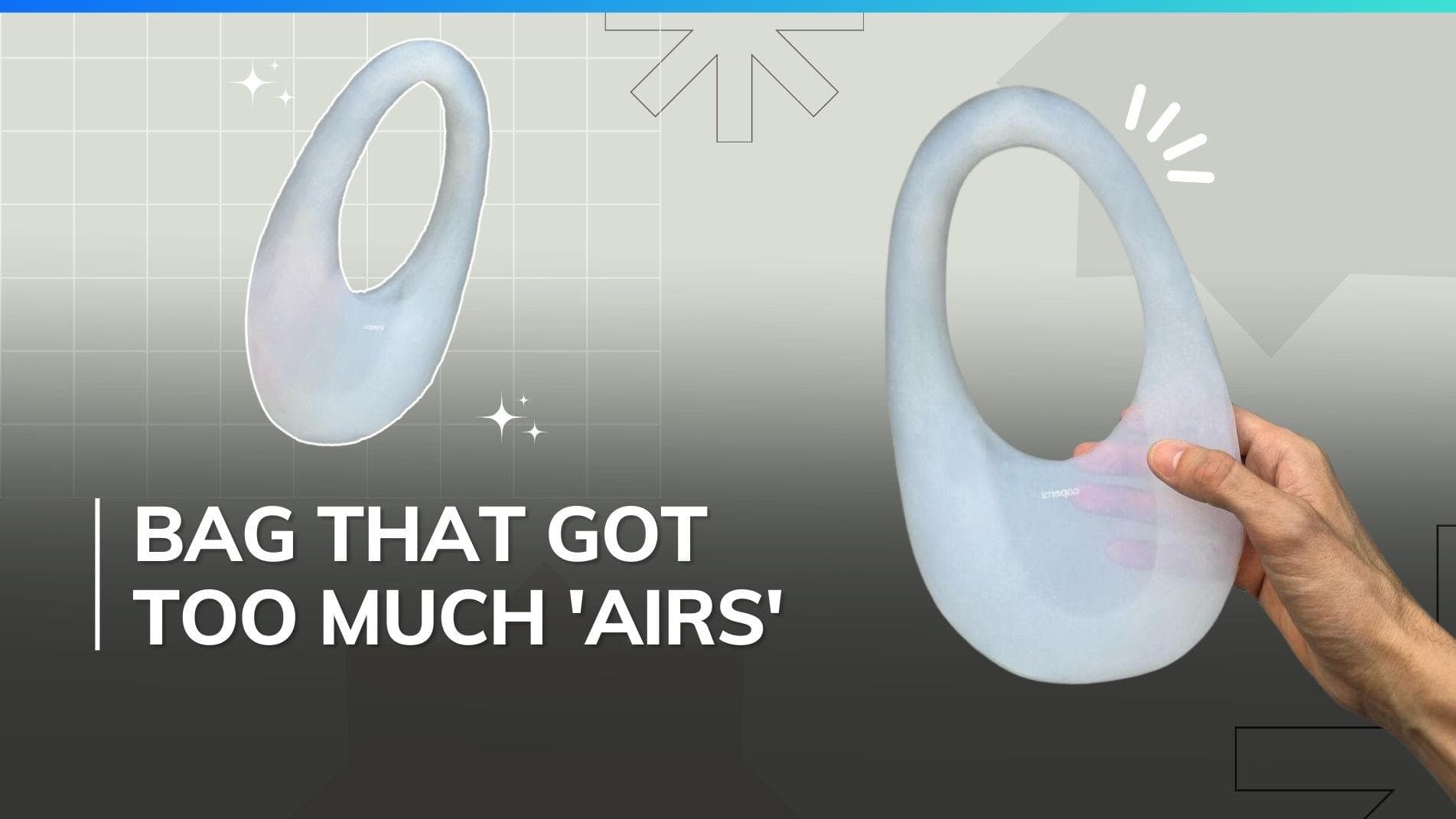 A bag made of... air? Coperni's newly launched aerogel bag is made of the lightest solid on planet earth