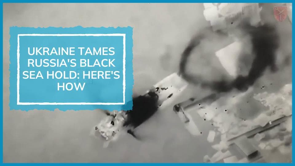 On camera: Ukrainian Bayraktar TB2 destroys Russia's Serna-class ship near Snake Island