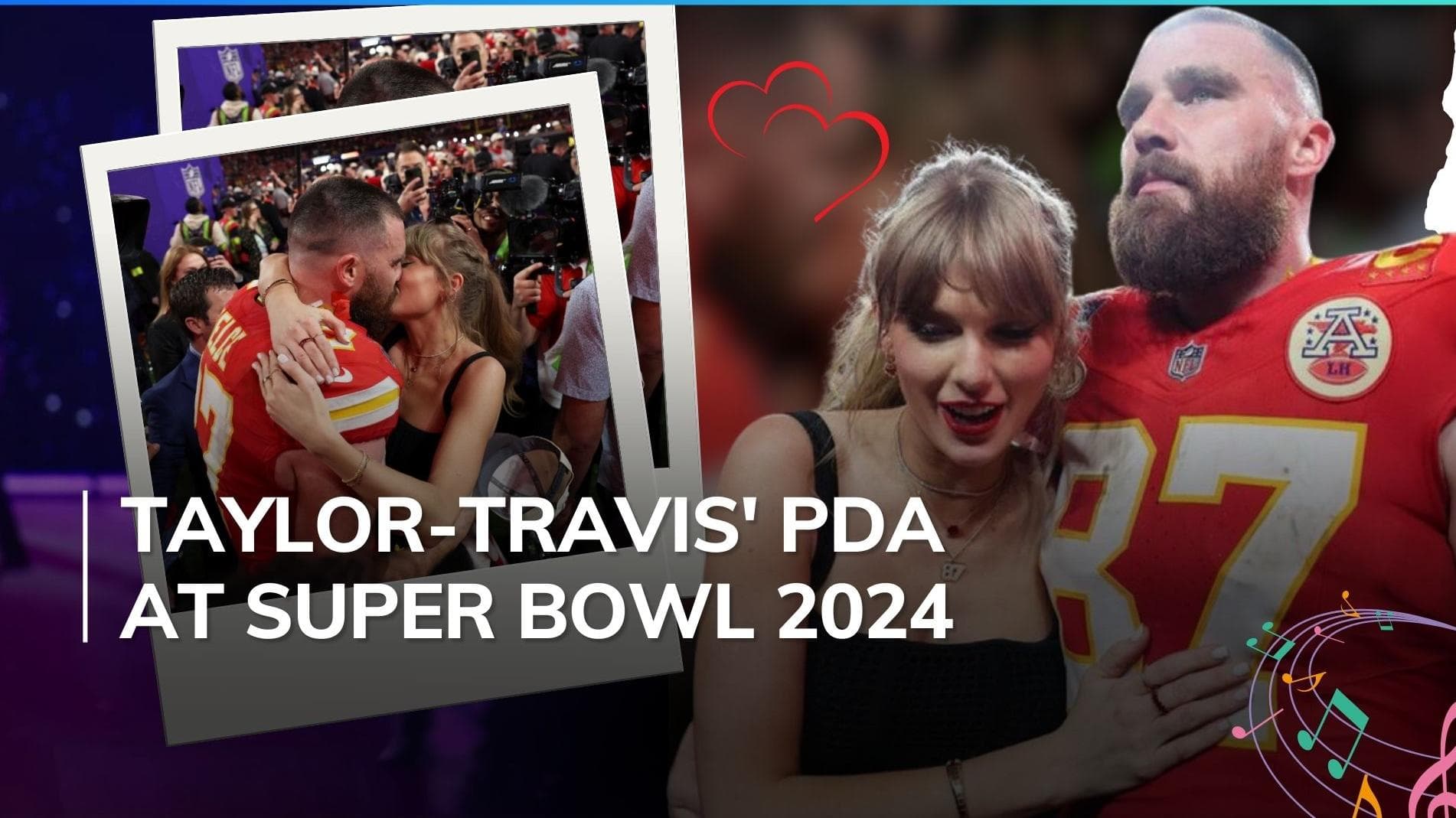 Taylor Swift kisses beau Travis Kelce after Kansas City Chiefs historic win in the Super Bowl 2024| WATCH
