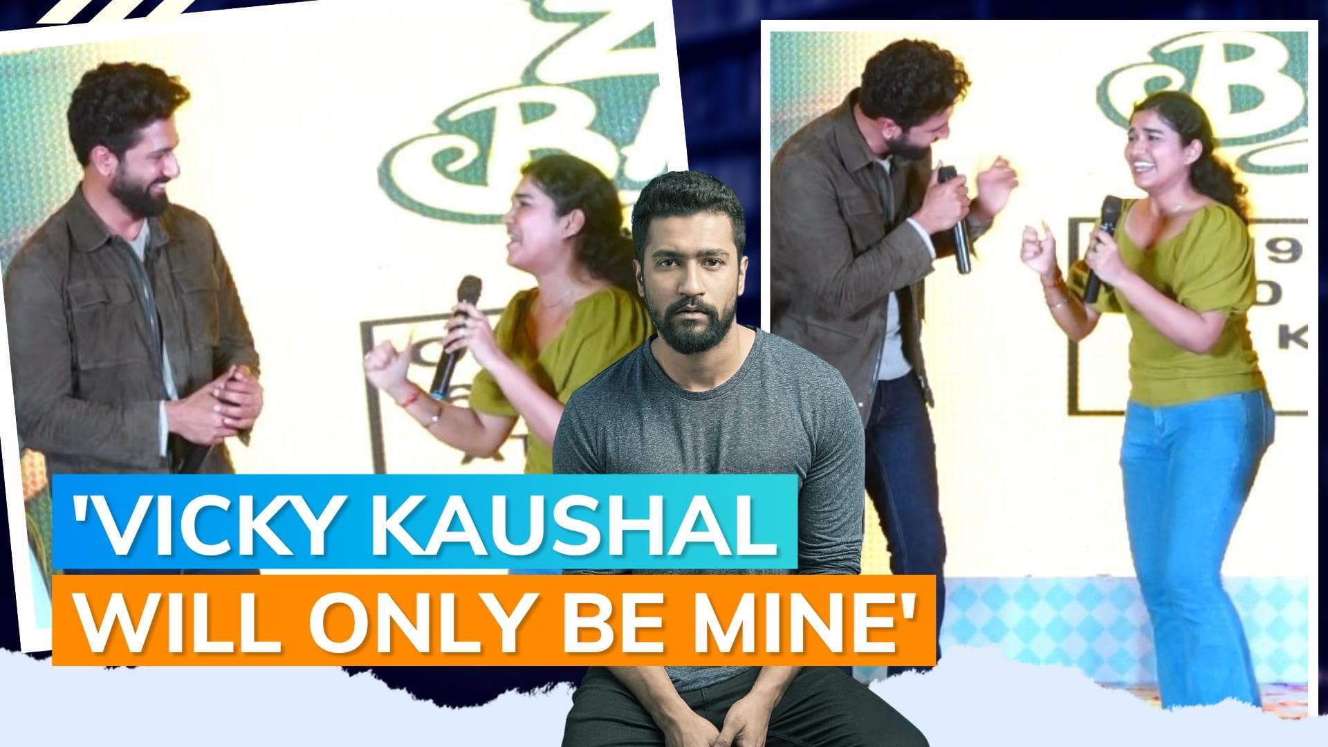 Vicky Kaushal responds to a fan who calls him 'meri jaan' during an event. Watch 