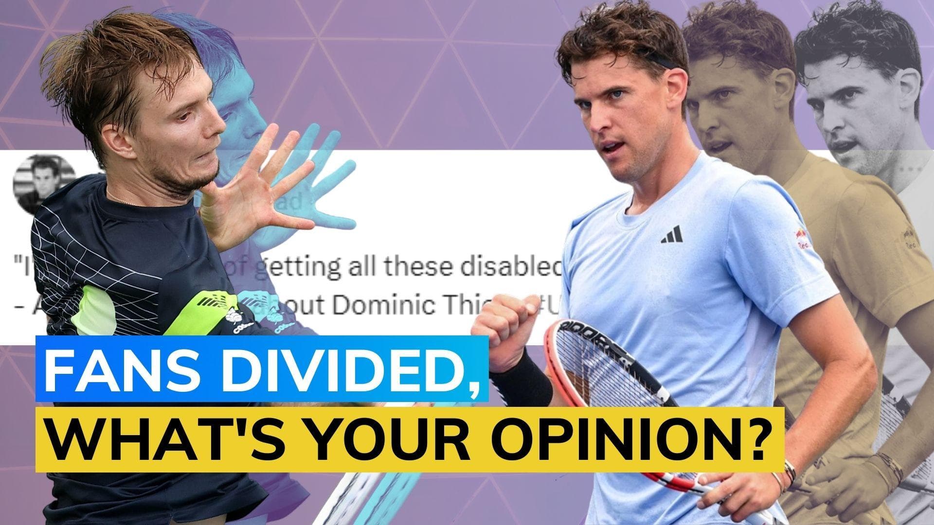 Dominic Thiem responds to Alexander Bublik's 'disabled' comment; tennis fans react | US Open 2023