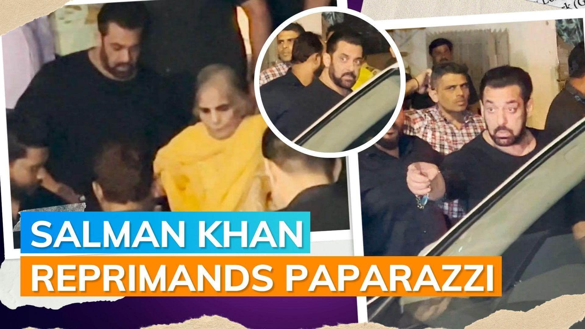 Salman Khan loses his cool as photographers block his parents' Salim Khan, Helen and Salma’s car