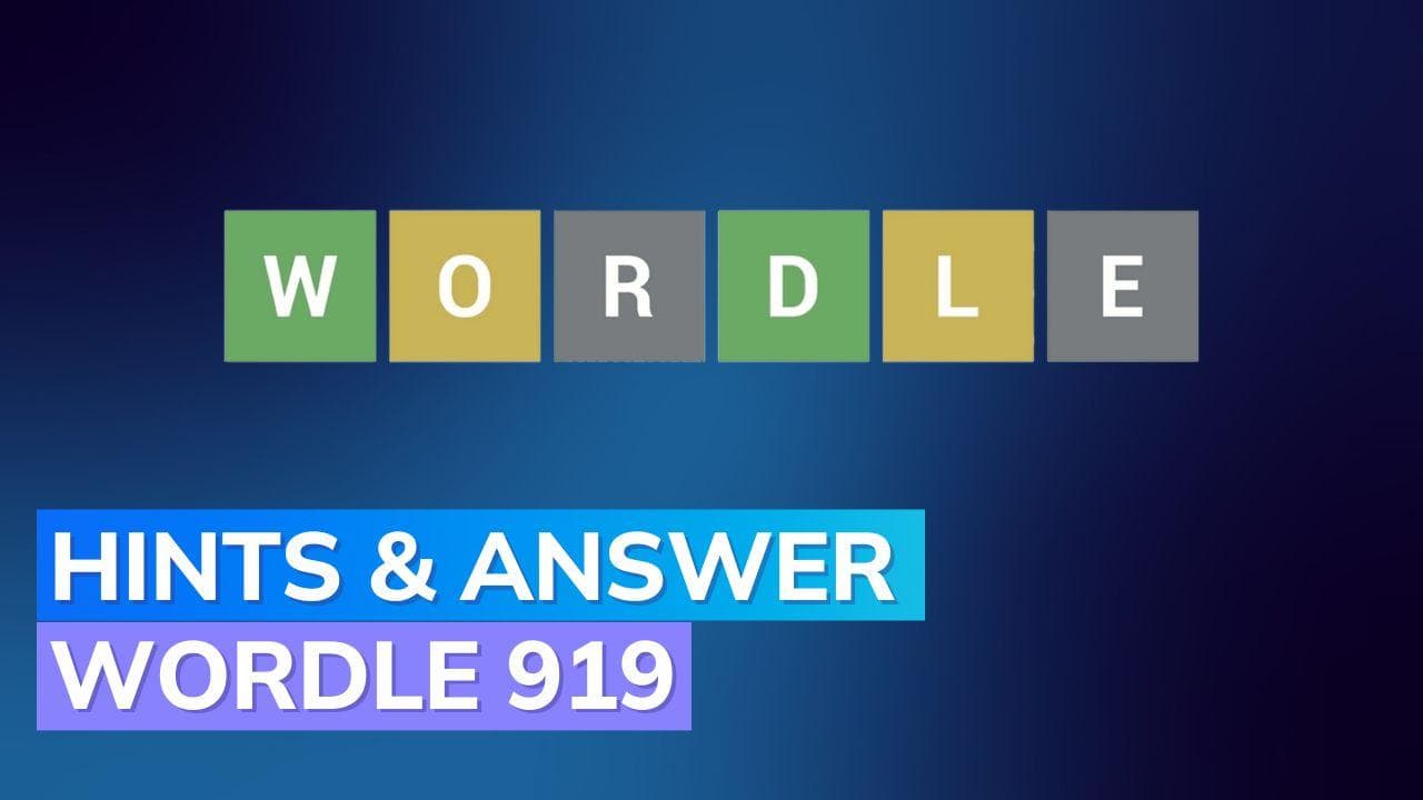 Wordle 919 Hints and Answer for December 25, 2023: Jingle your brain cells