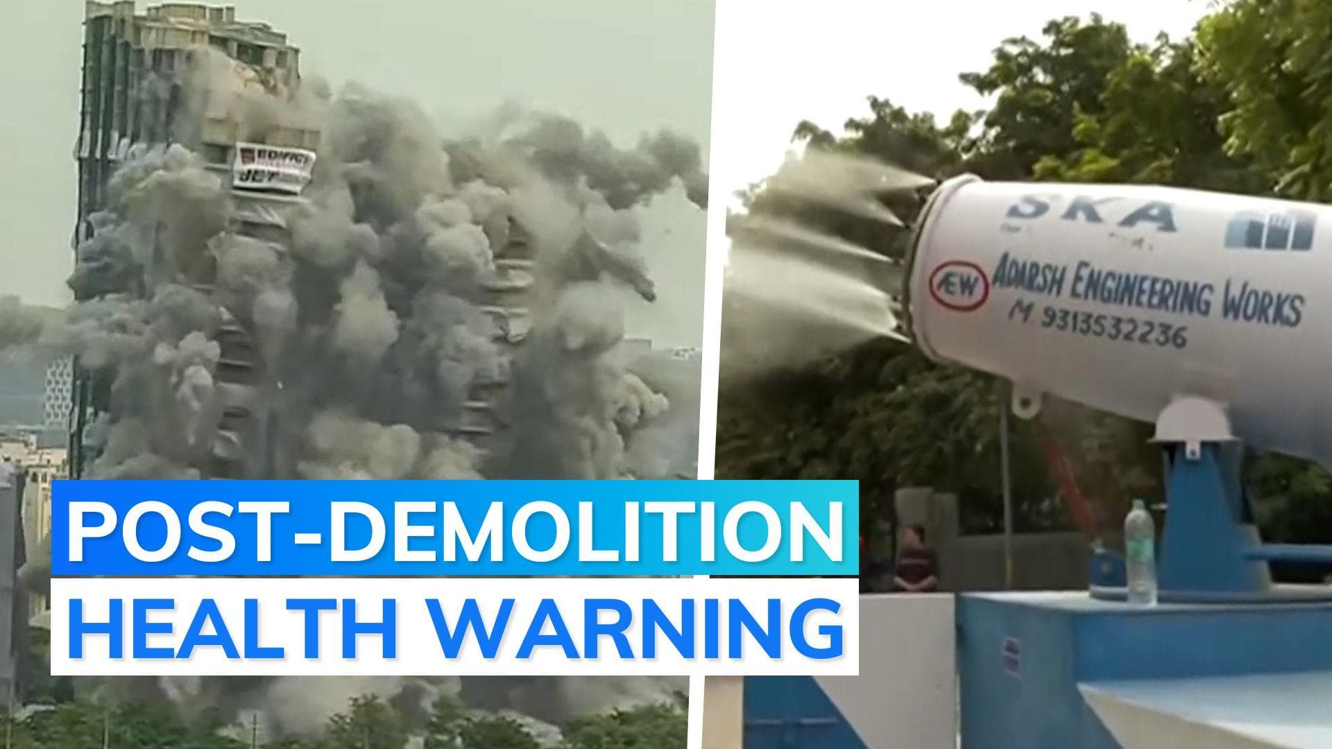 Did Noida tower demolition cause air pollution spike? Officials on AQI after huge dust cloud | Supertech