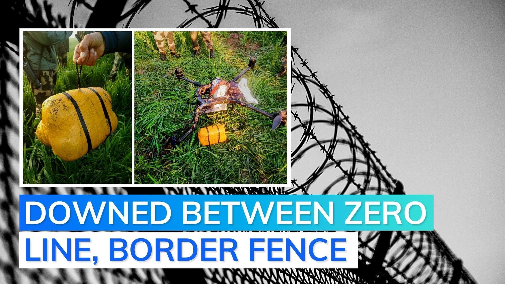 Another drone from Pakistan shot down in Punjab; BSF retrieves 3 kg packet of drugs