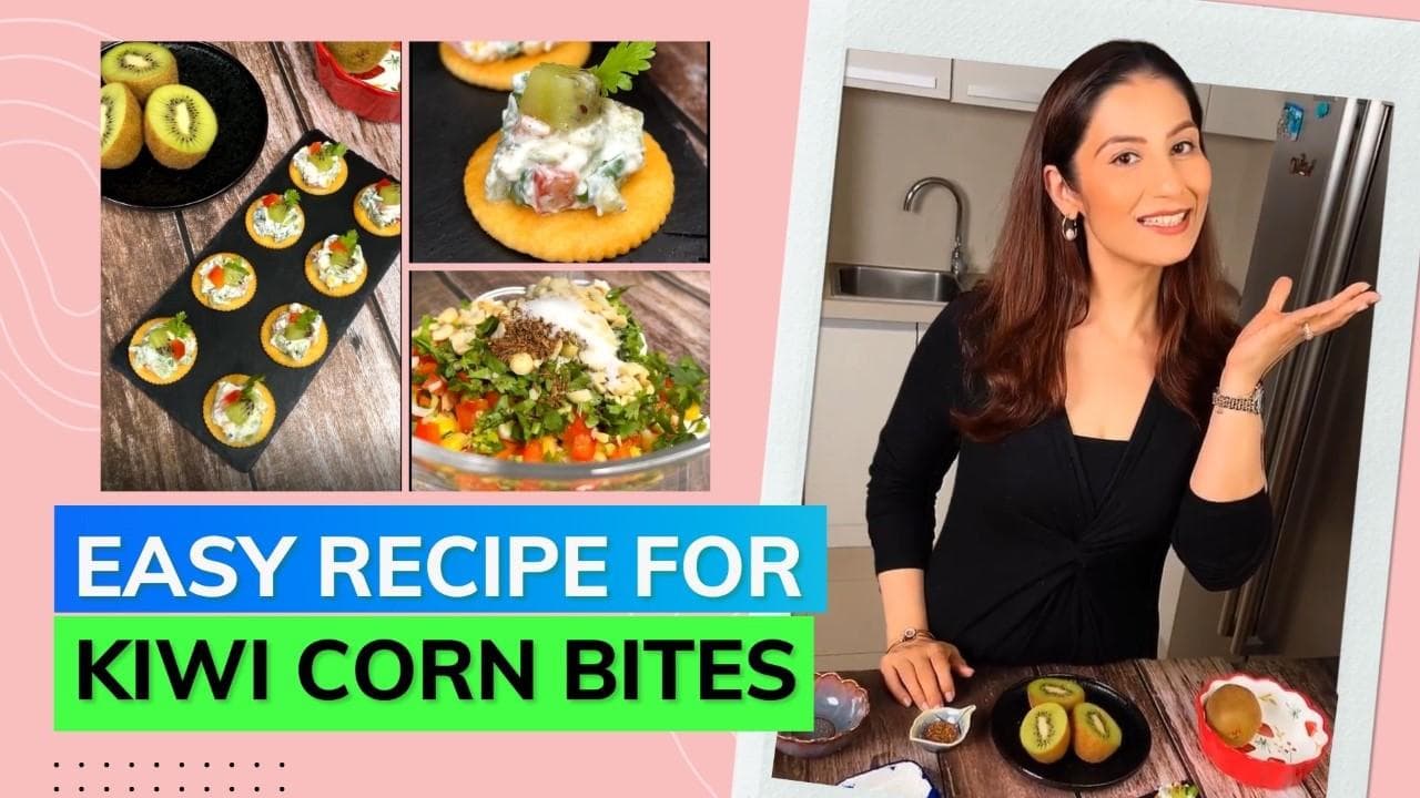 Forget boring snacks and try kiwi corn bites. Chef Meghna Kamdar shares easy recipe 