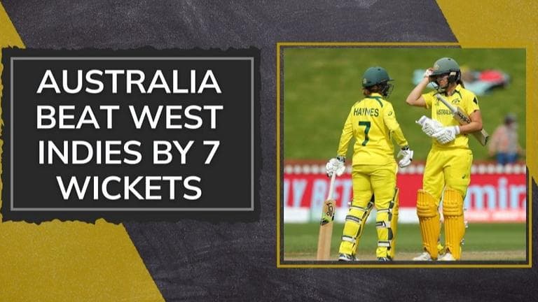 WATCH, ICC Women's World Cup, AUS vs WI Highlights: Australia beat West Indies by 7 wickets