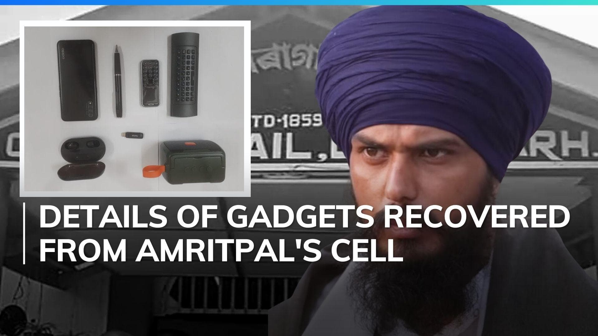Phone, spycam, pen drives recovered from Amritpal Singh's cell in Assam jail