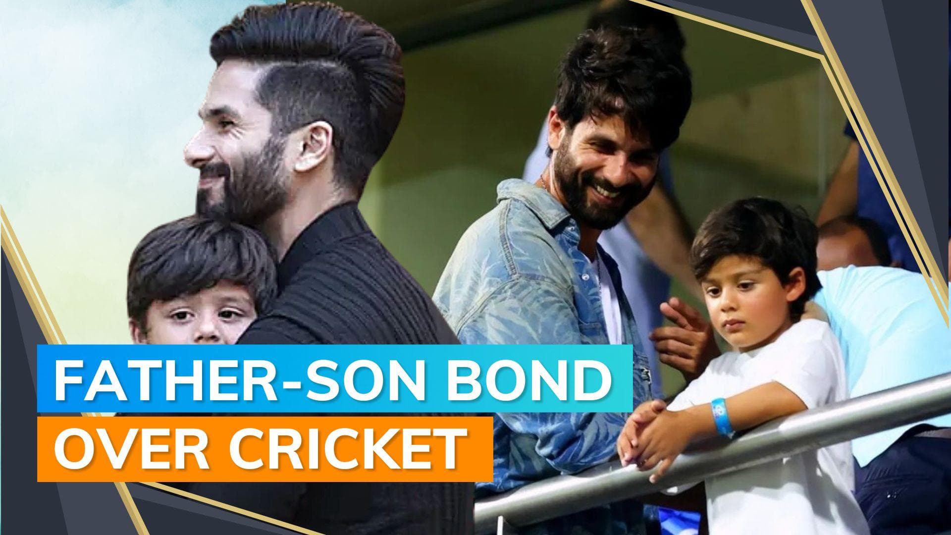 Shahid Kapoor watches IPL match with son Zain; pics and videos go viral