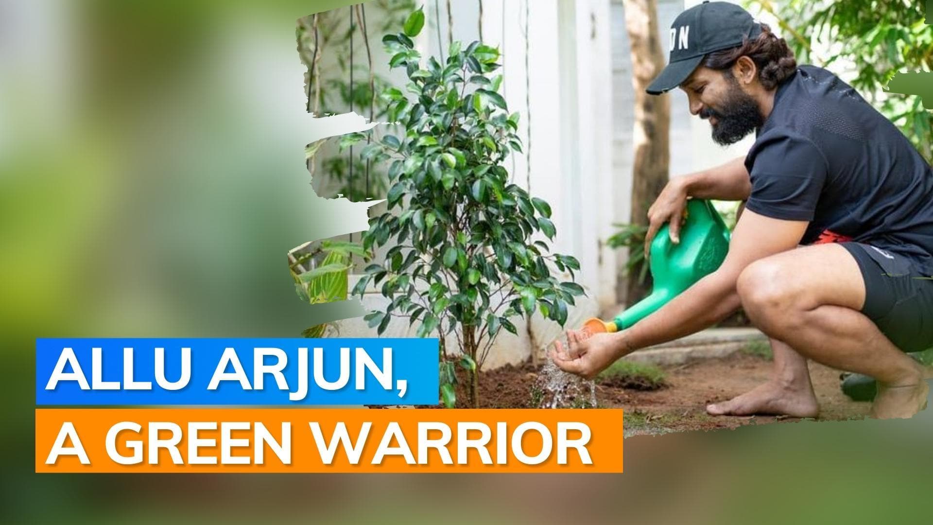 Allu Arjun in an ardent plant-lover, here’s proof  