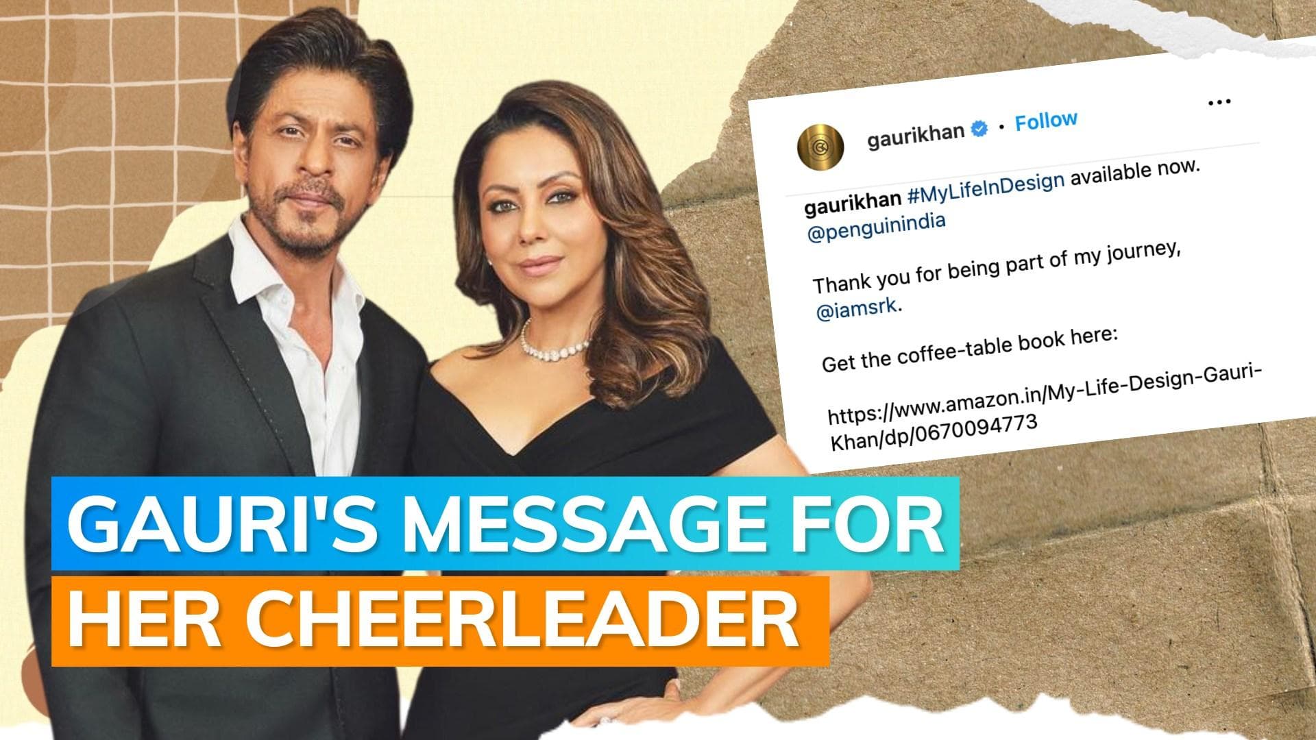 Gauri Khan shares beautiful picture with Shah Rukh Khan, thanks him for being part of her journey