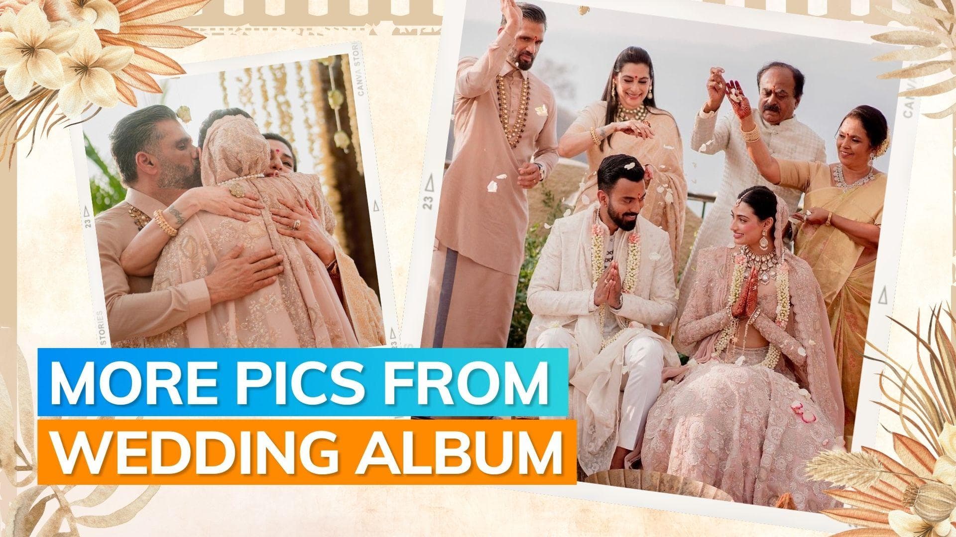 New pics from Athiya Shetty-KL Rahul’s wedding: Suniel Shetty and wife Mana bless the couple 